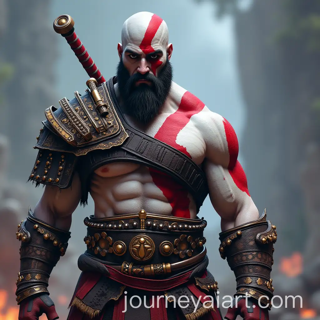 Kratos-and-Jin-Sakai-Racing-in-a-Mario-Kart-World