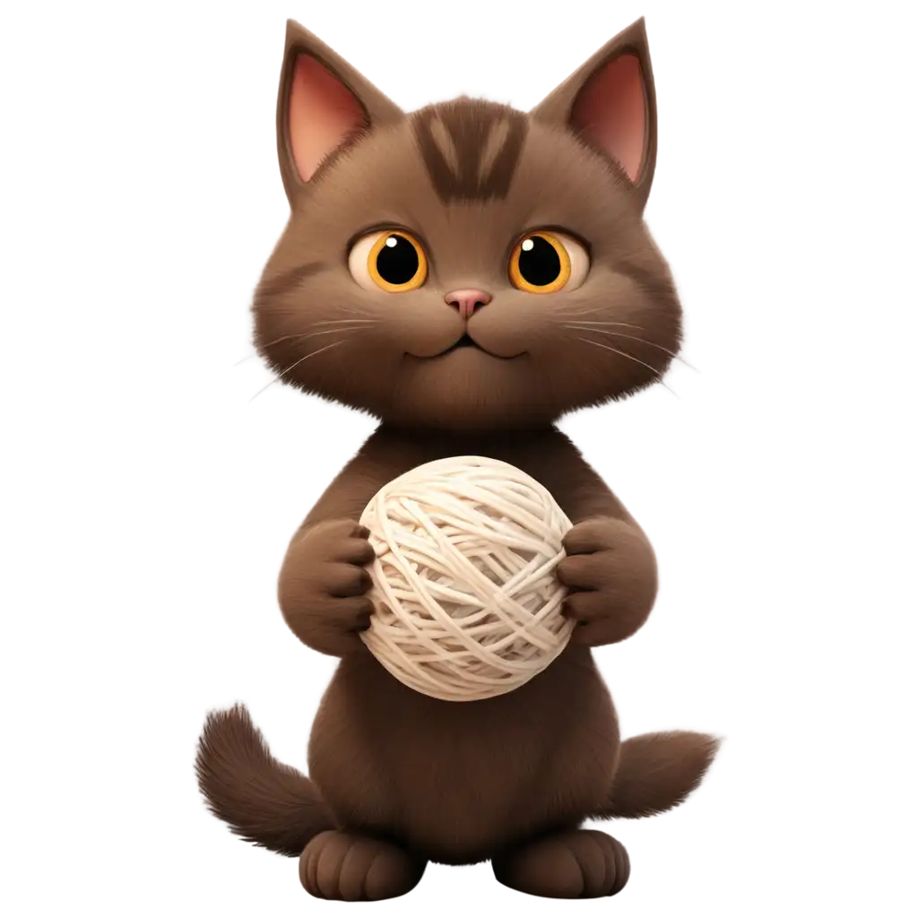 Game-Character-Cat-with-Ball-of-Yarn-PNG-Image-HighQuality-and-Versatile