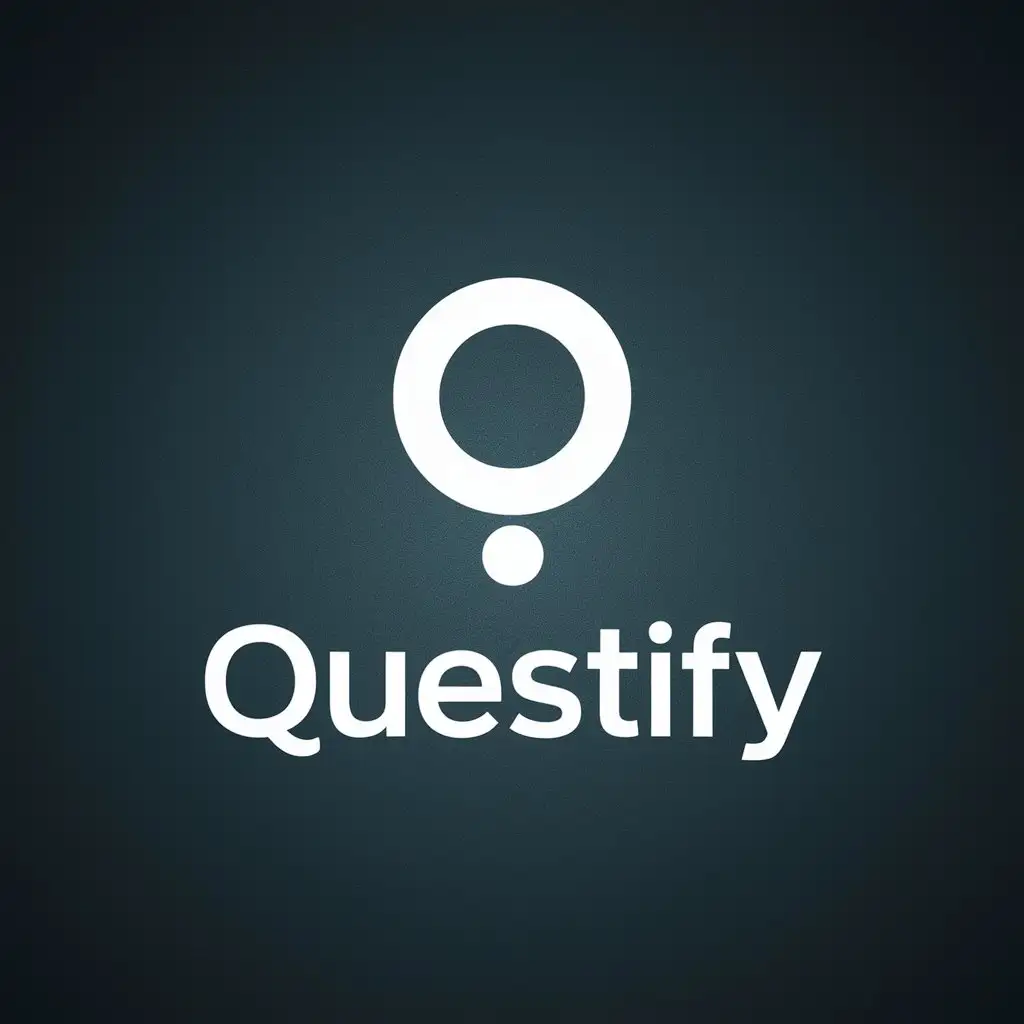 LOGO Design For QUESTIFY Realistic ECommerce Business Logo on Clear Background