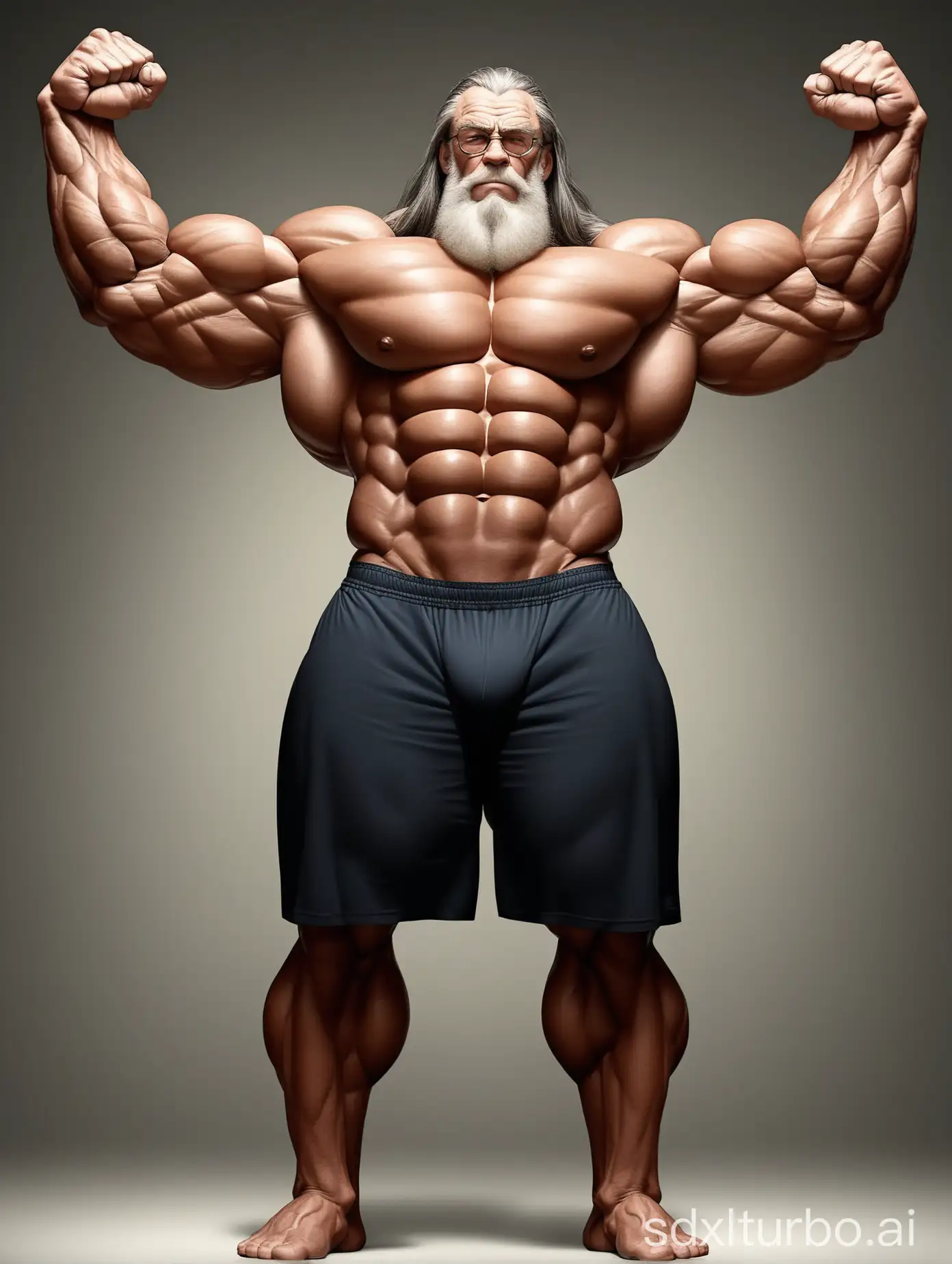 Imposing-Elderly-Giant-Flexing-Muscles