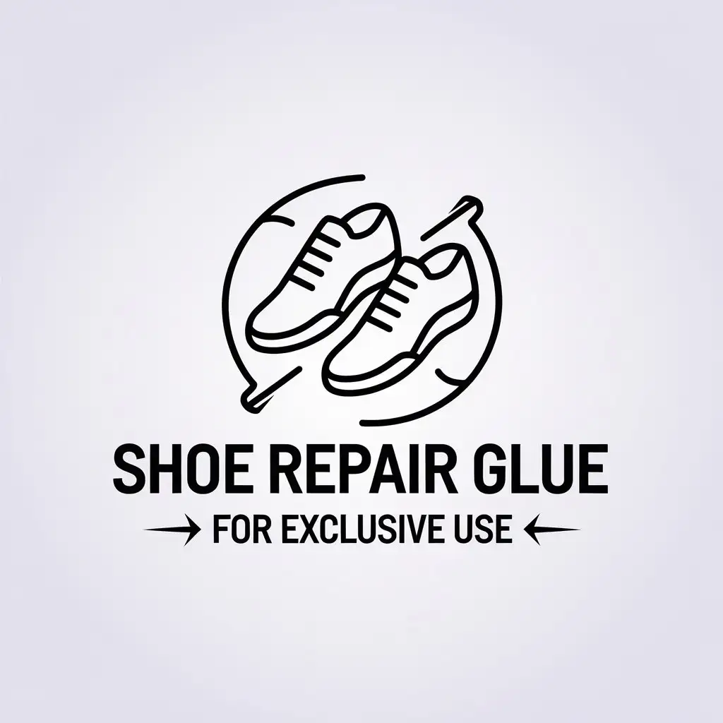 LOGO-Design-for-Shoe-Repair-Glue-Minimalistic-Vector-with-Shoe-Symbol-for-Sports-Fitness-Industry