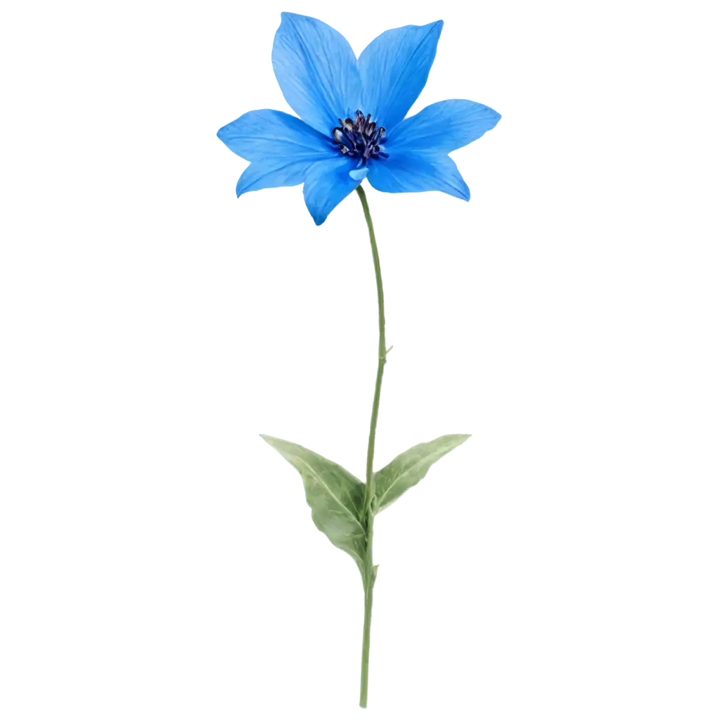 blue flower but only the petals