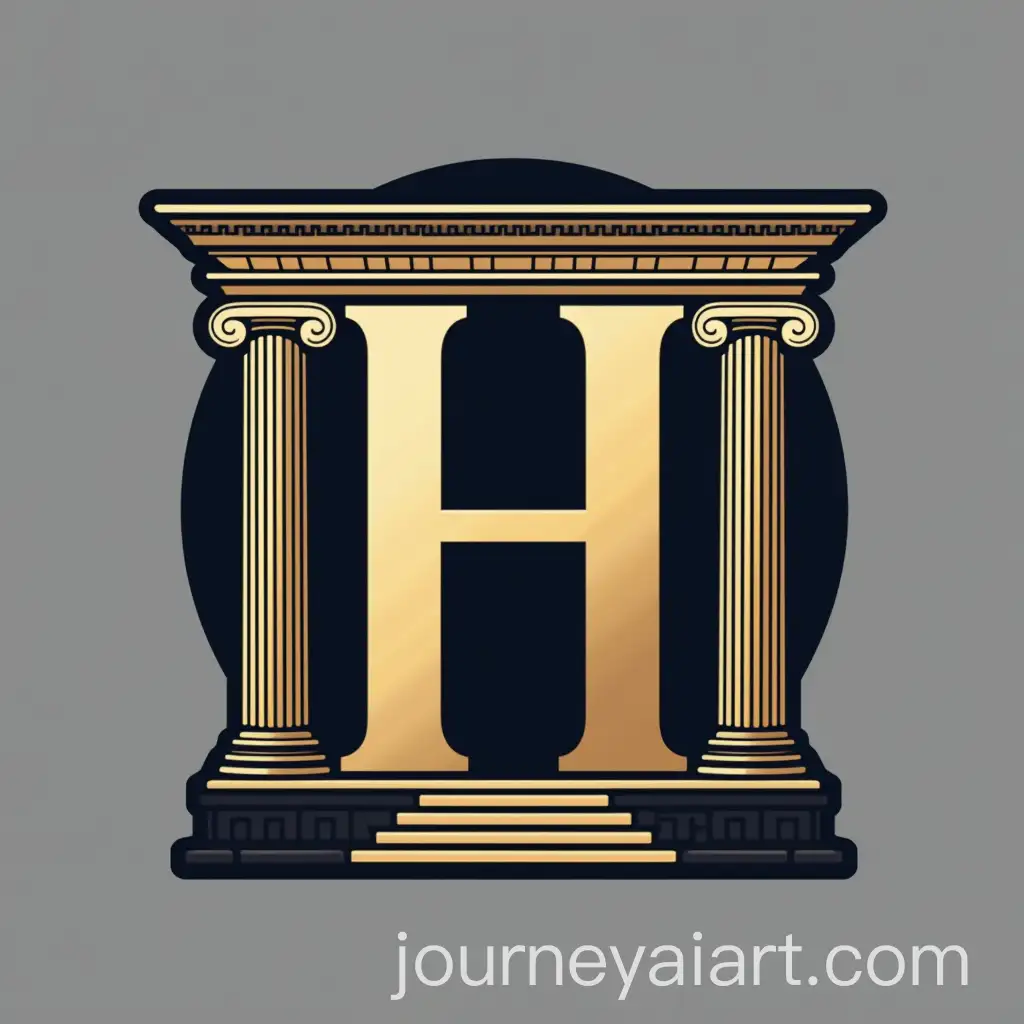 Elegant-Logo-Design-Featuring-H-with-Greek-Pillars