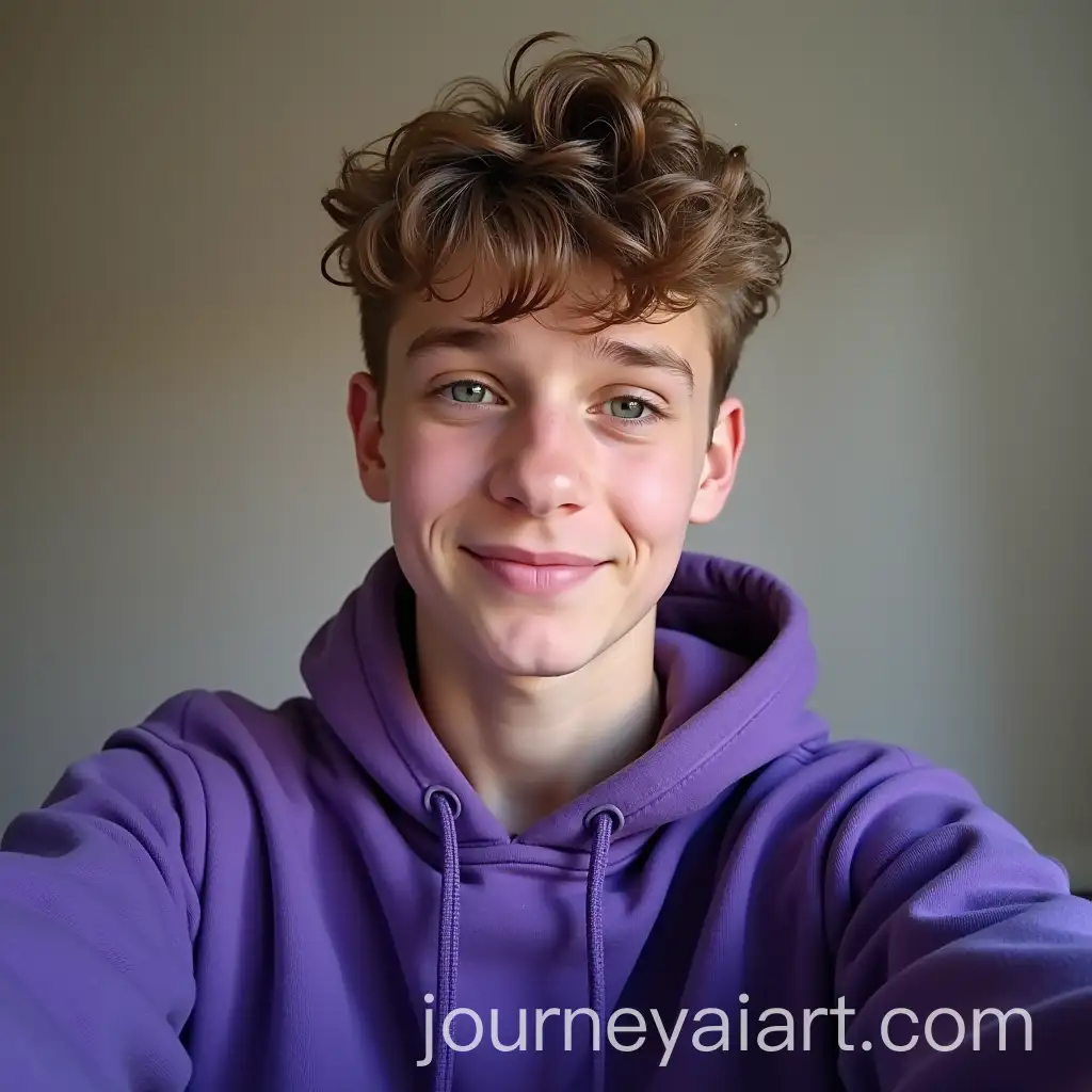 SeventeenYearOld-German-Boy-in-Purple-Hoodie-Taking-a-Selfie