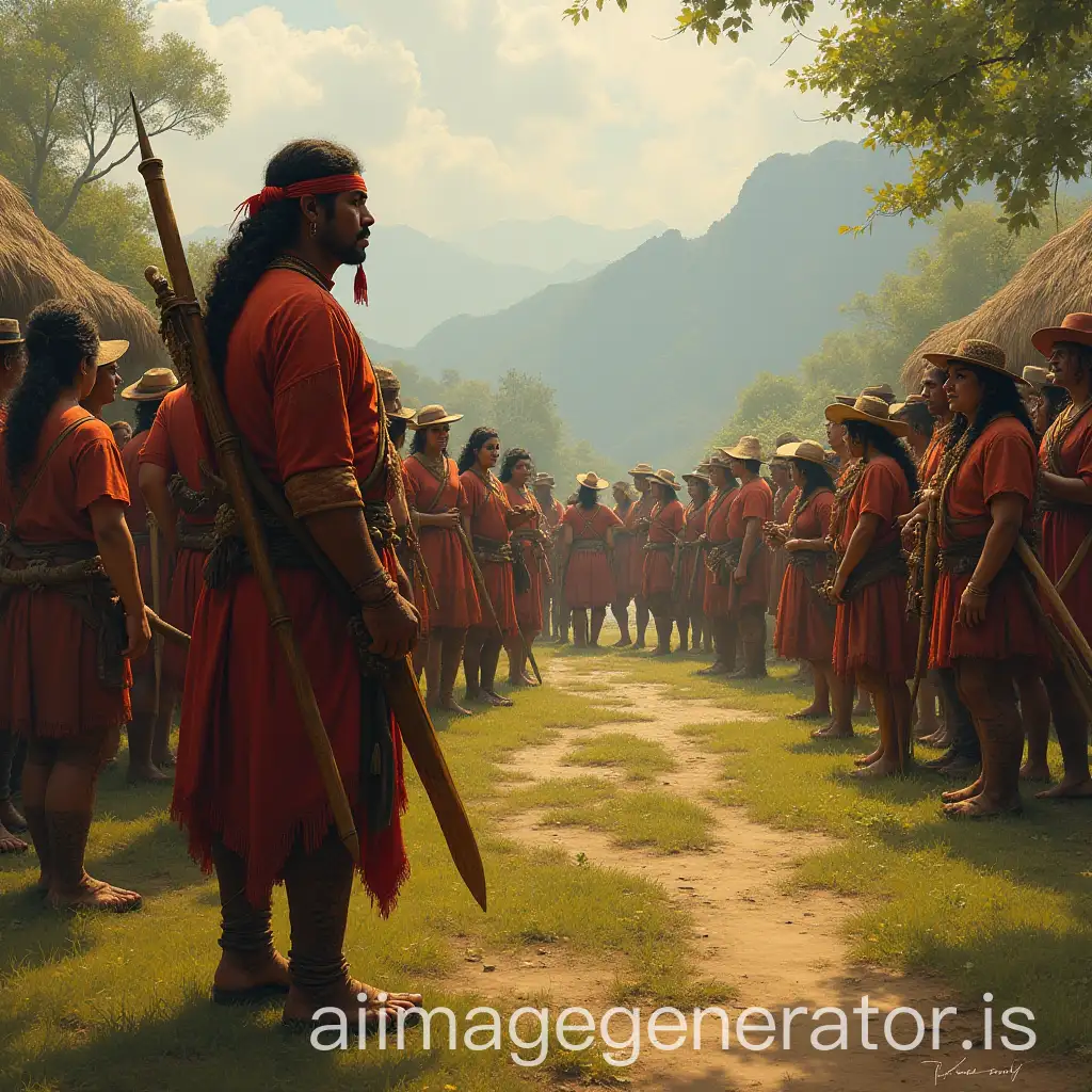 create an image of the indigenous communities in the Santiago Nonualco region and surrounding areas, triggering the uprising of 1832-1833?