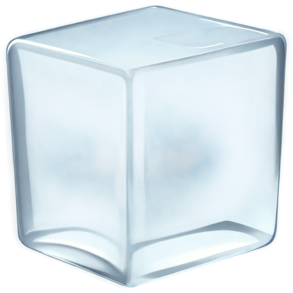 Side-View-of-Cartoon-Rectangular-Ice-Cube-HighQuality-PNG-Image-for-Creative-Use