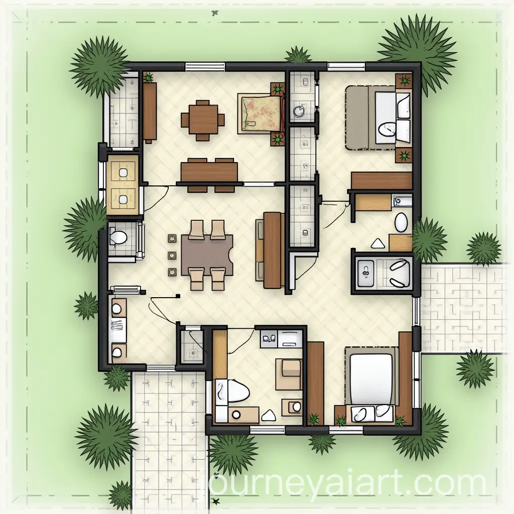 Ground-Floor-Design-Layout-with-Plot-Dimensions