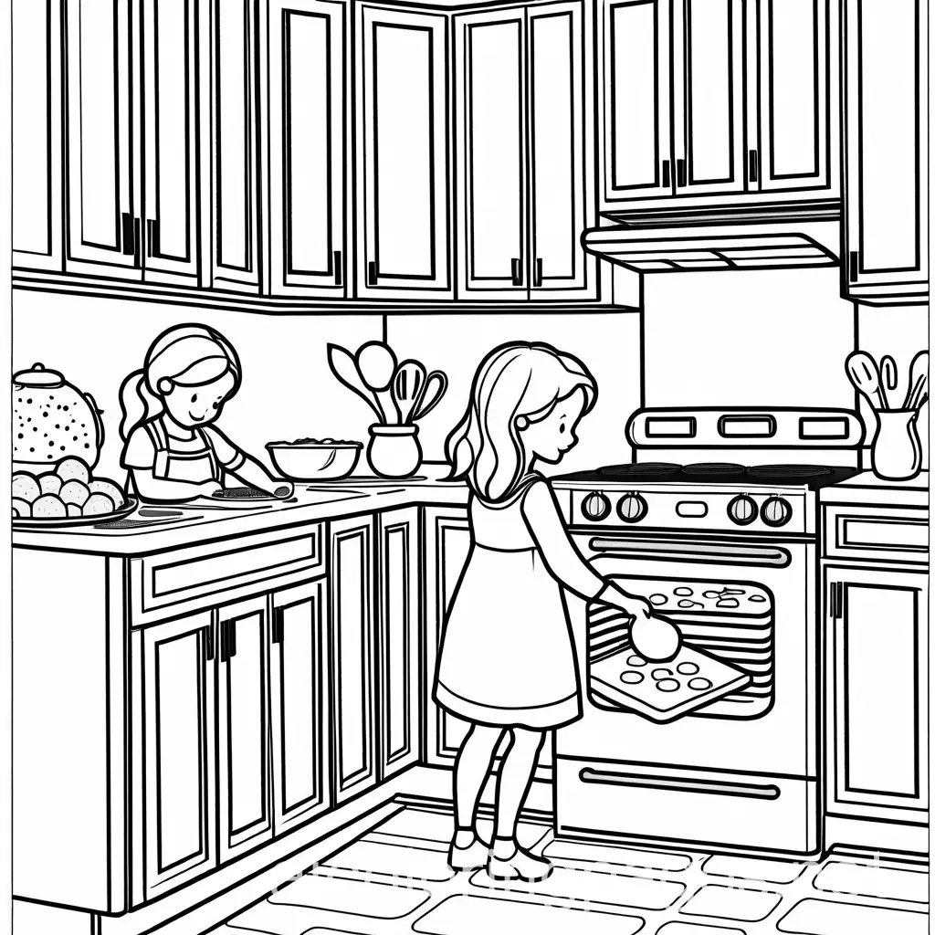 Mother-and-Daughter-Baking-Cookies-in-a-Cozy-Kitchen