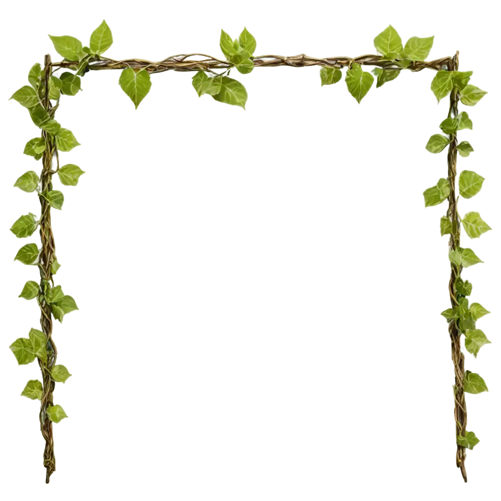 Vine-Plant-Frame-Decoration-PNG-Image-Perfect-for-Digital-Design-and-Craft-Projects