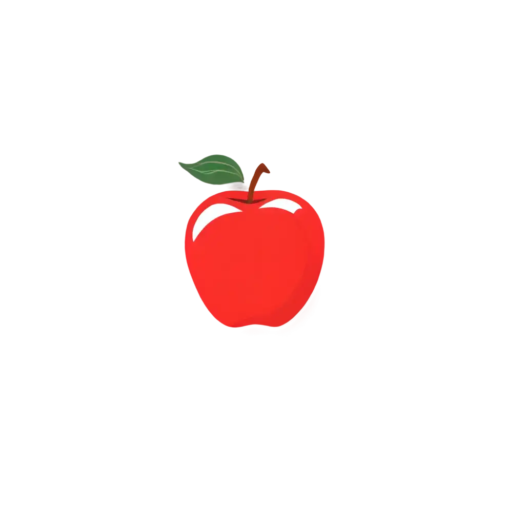 Stunning-Red-Apple-Simple-Clip-Art-PNG-for-Versatile-Use