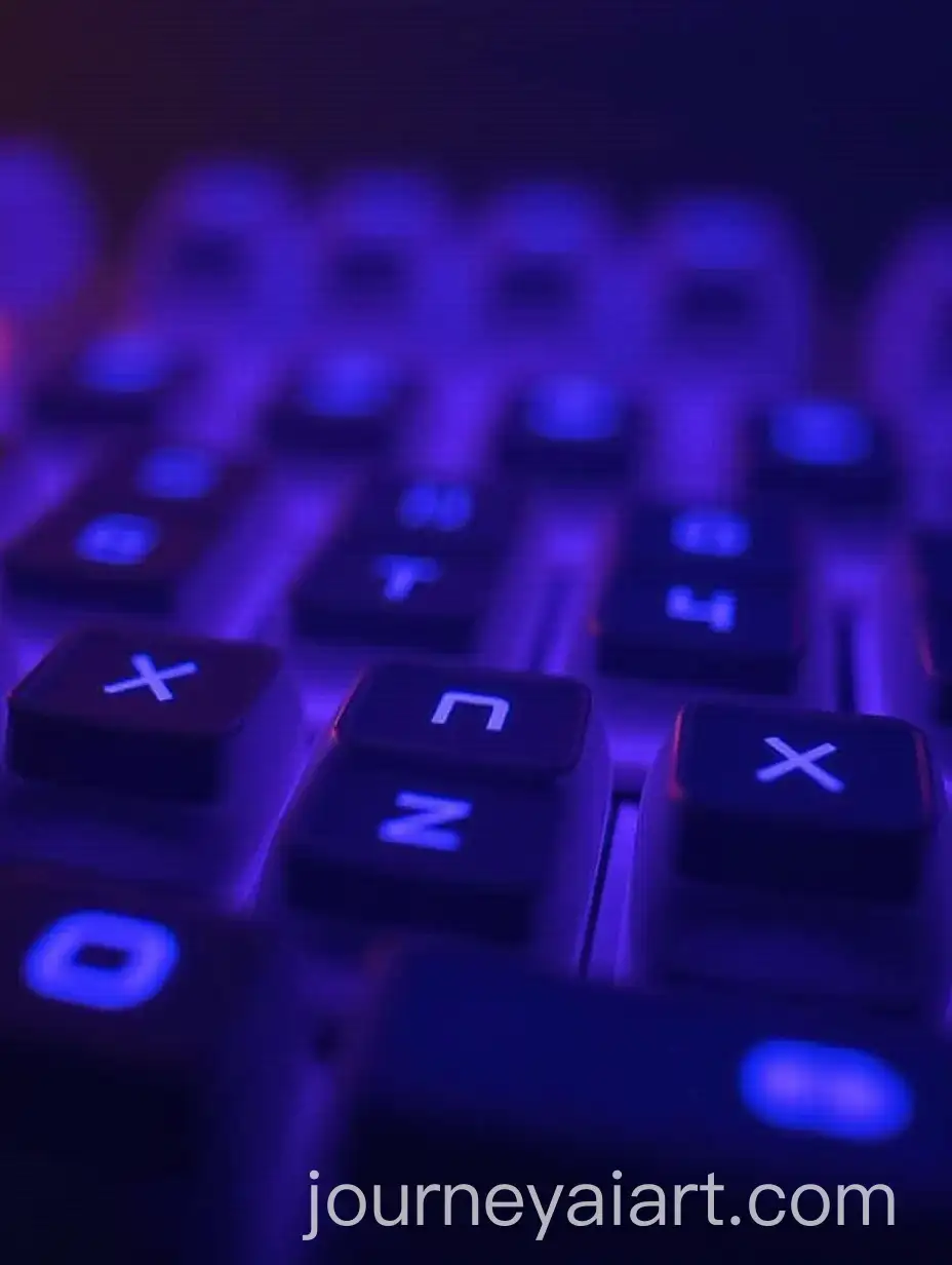 Futuristic-Gaming-Setup-in-Purple-and-Blue-Lighting