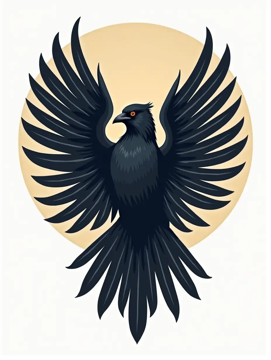 Logo of a crow