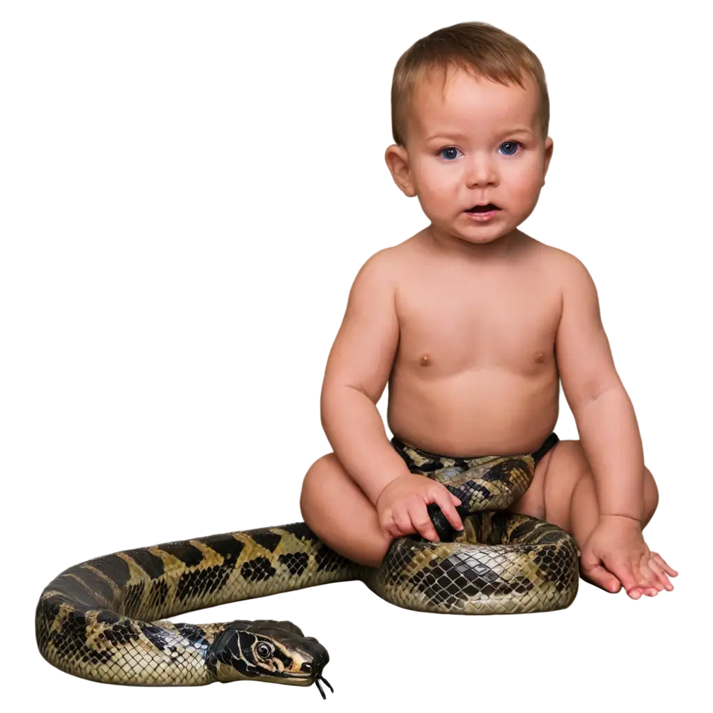 Baby-Fighting-with-Anaconda-PNG-HighQuality-Image-for-Dynamic-Visual-Content