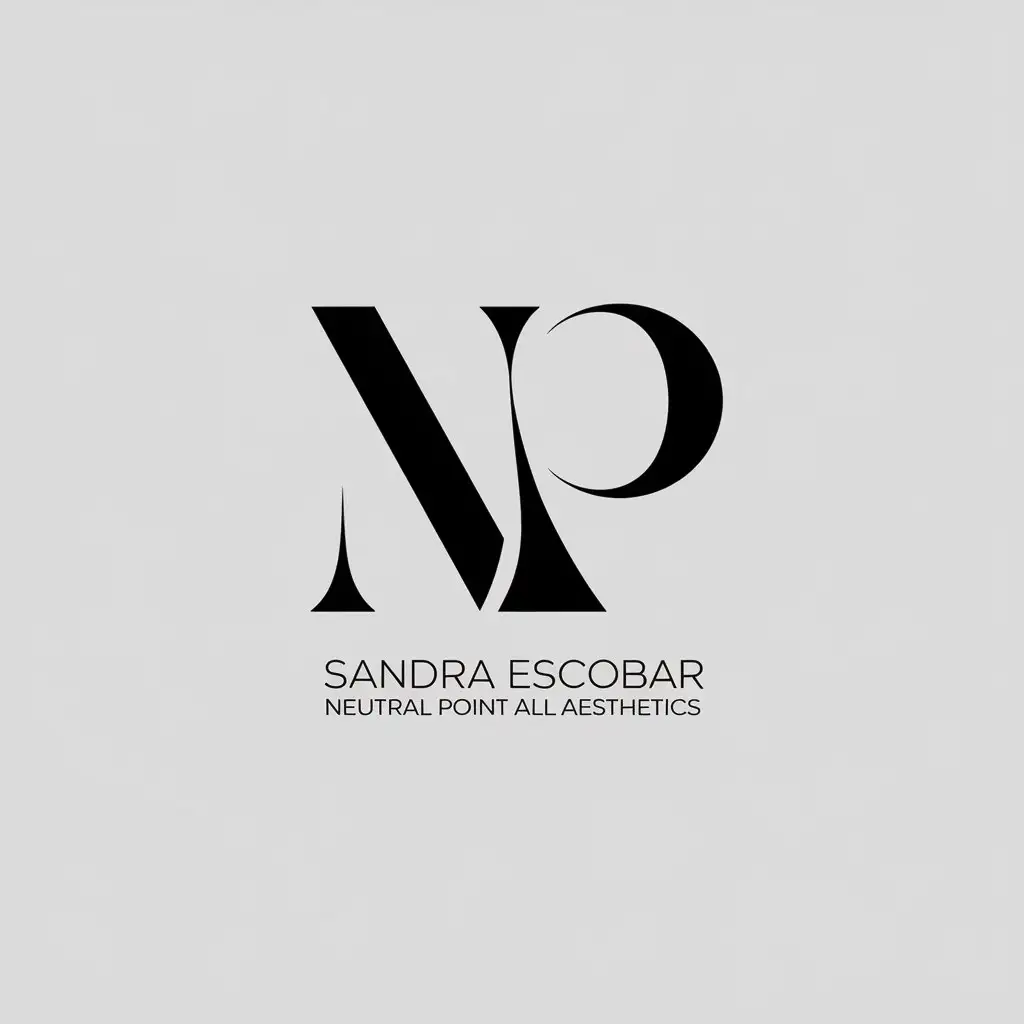 LOGO Design for NP Sandra Escobar Minimalistic Aesthetic for Beauty Spa Industry