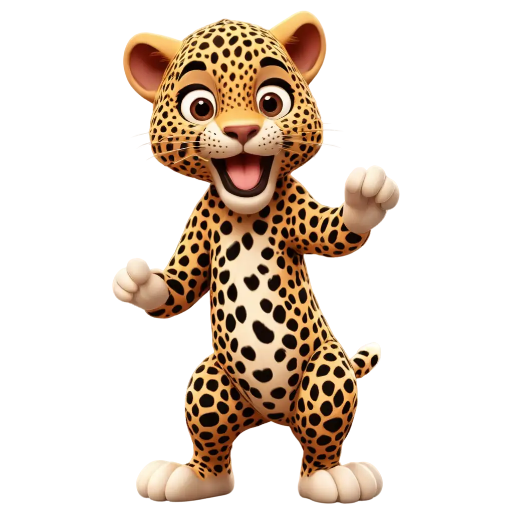 Cartoon-Leopards-Touching-the-Camera-HighQuality-PNG-Image-for-Creative-Projects