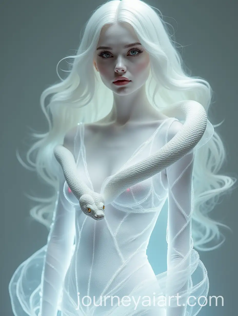 Ethereal-Woman-with-White-Snake-and-Glowing-Outfit