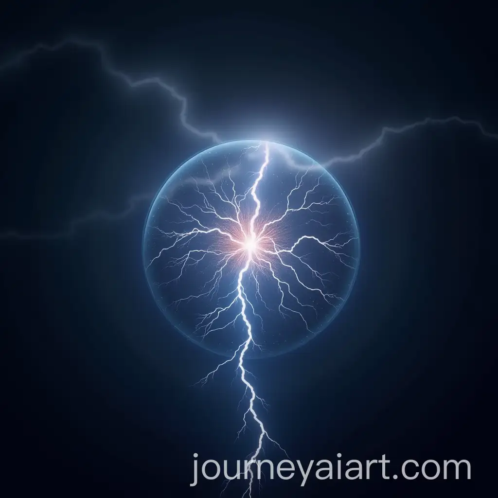 Intense-Spherical-Lightning-Storm-in-a-Dark-Sky