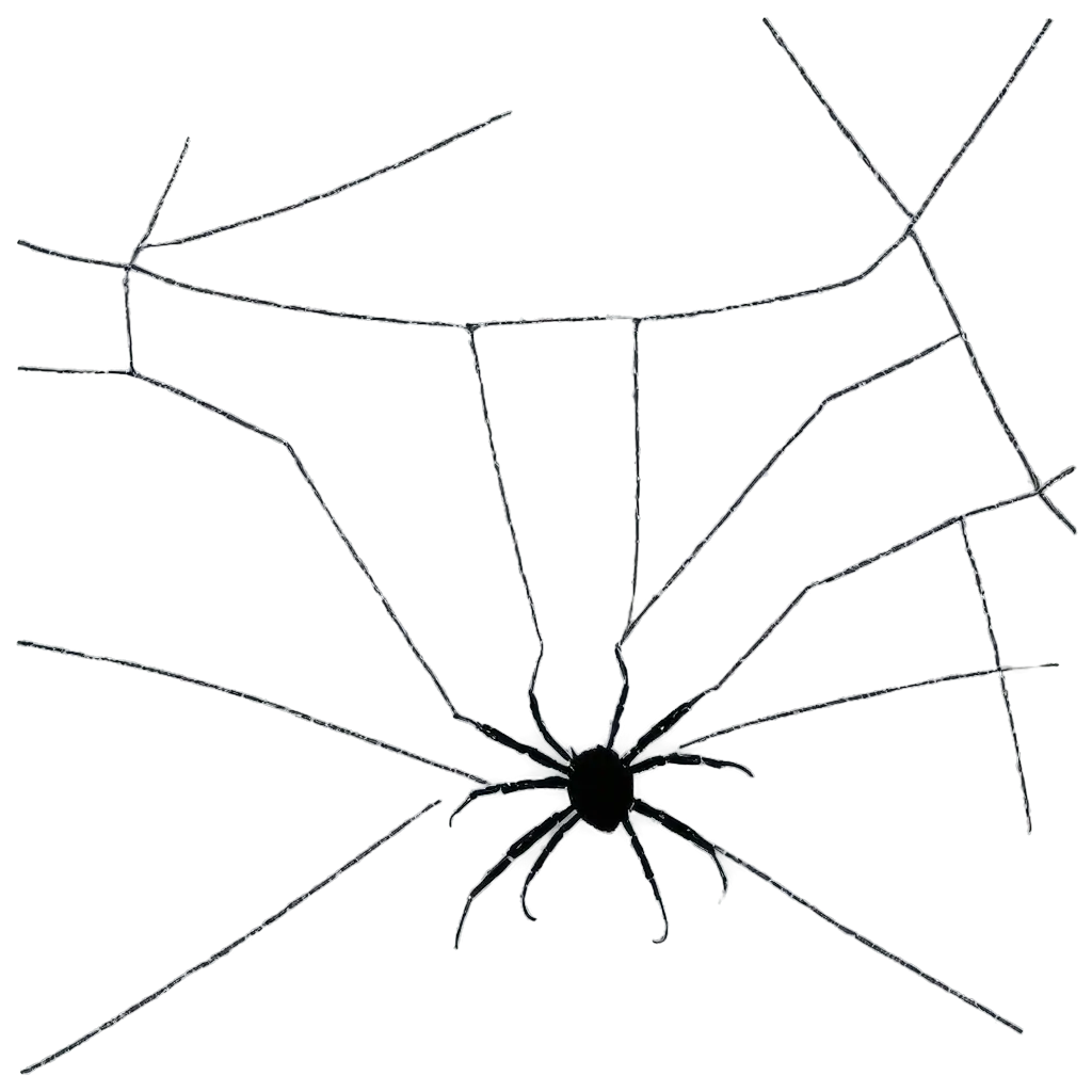 Webs-with-Spiders-PNG-Captivating-Clarity-for-Digital-Art-and-Design