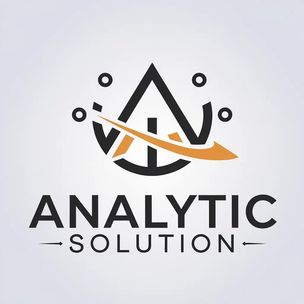 LOGO Design for Analytic Solution Vector Analysis Symbol with Moderate Style for Internet Industry