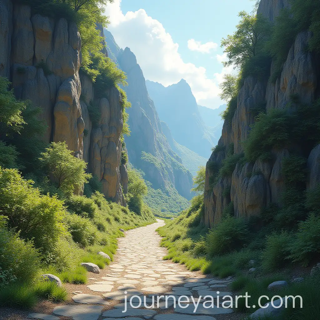 Rugged-Pedestrian-Path-Along-Steep-Cliffside