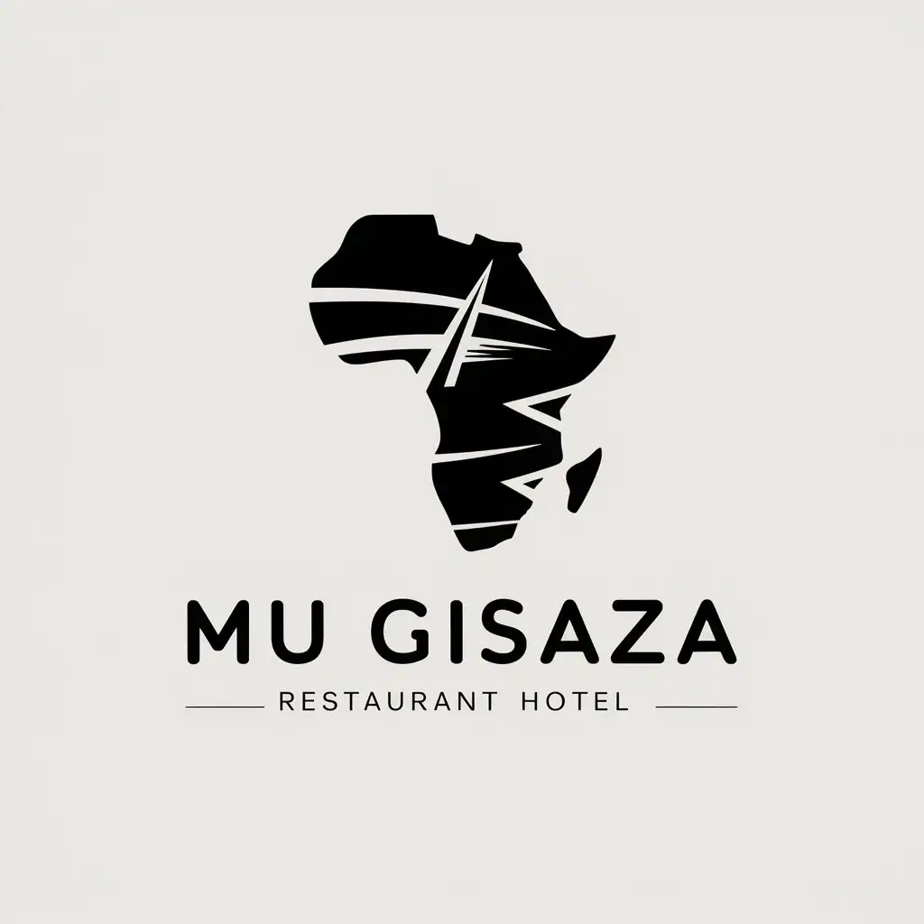 LOGO Design For MU GISAZA Restaurant Hotel AFRIQUE with Moderate Style