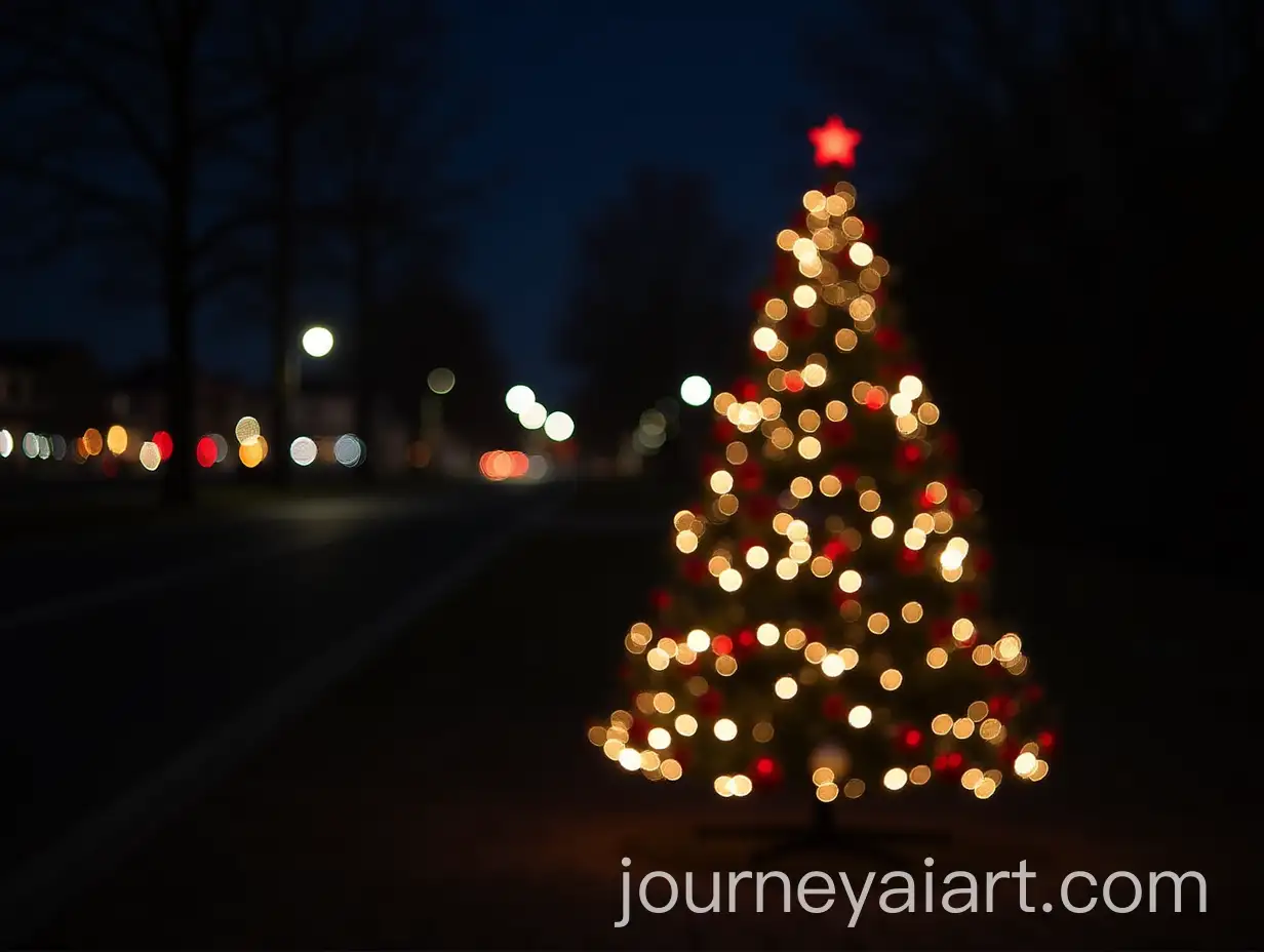 Festive-Christmas-Night-with-Decorated-Tree