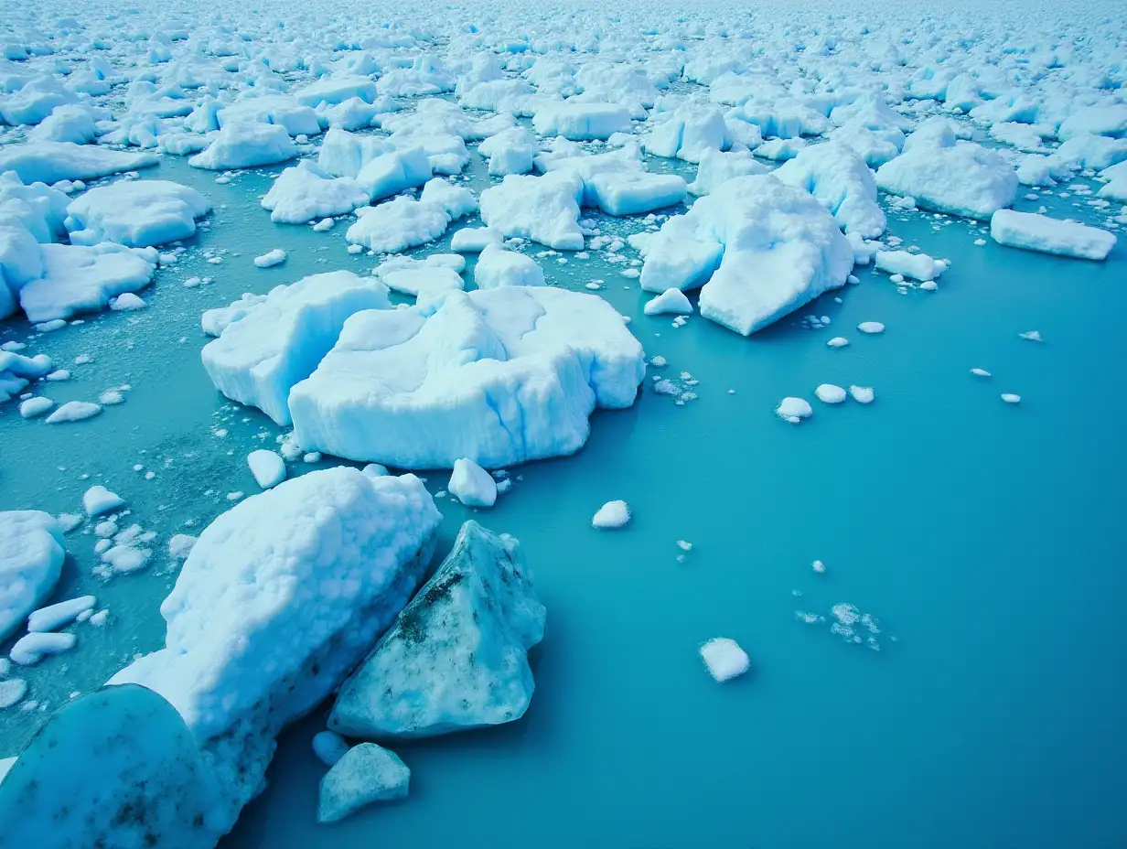 Melting-Glacier-Icebergs-in-Ilulissat-Greenland