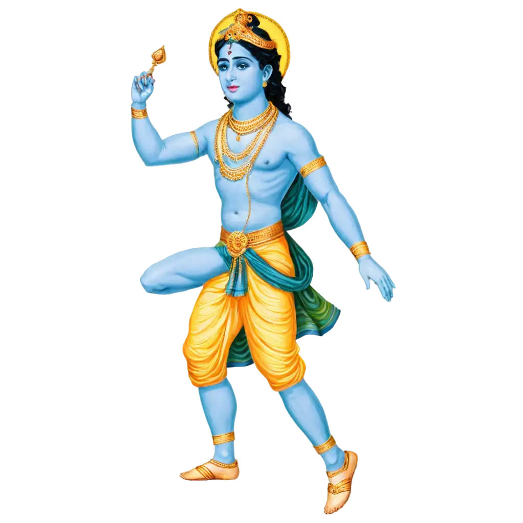 Lord-Krishna-Ji-Running-in-the-Jungle-PNG-Image-HighQuality-and-Visually-Captivating