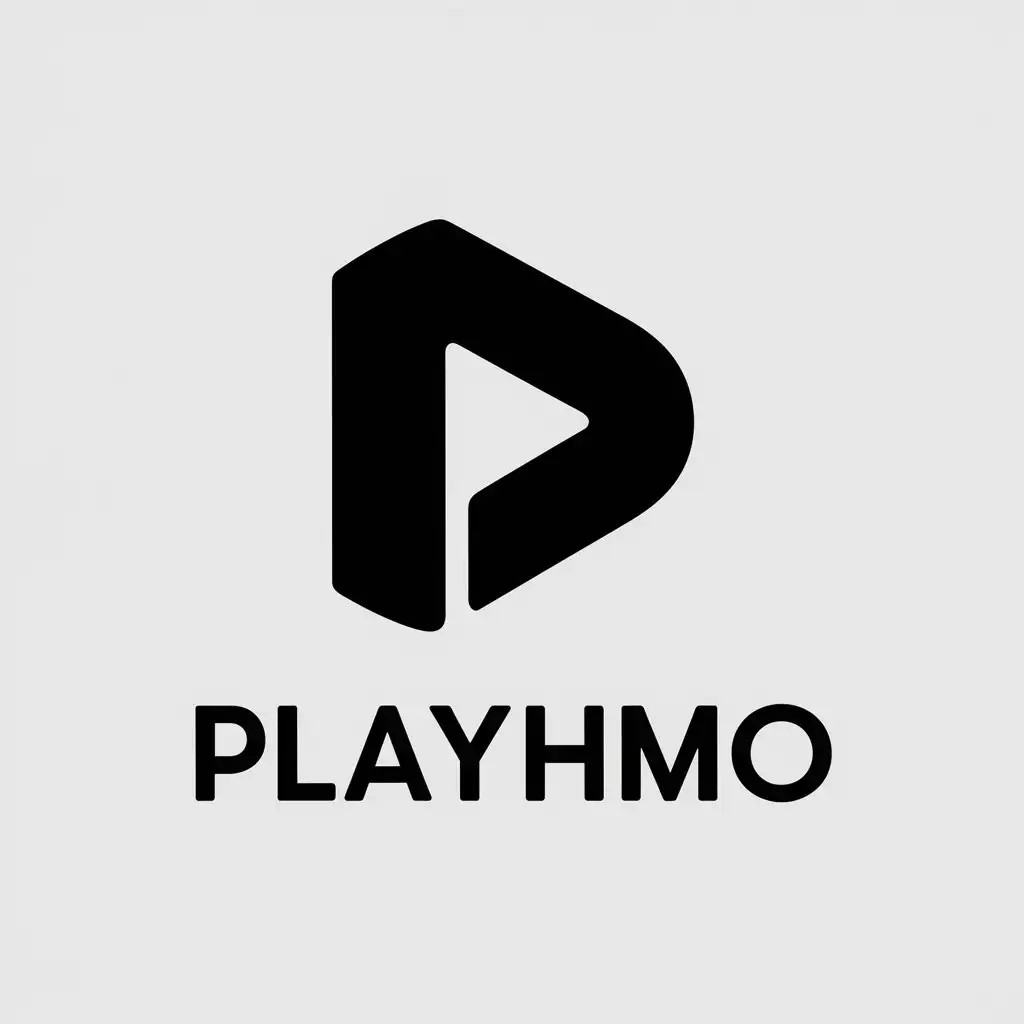 LOGO Design For PlayHmo Movie Streaming Platform with Modern and Clear Background