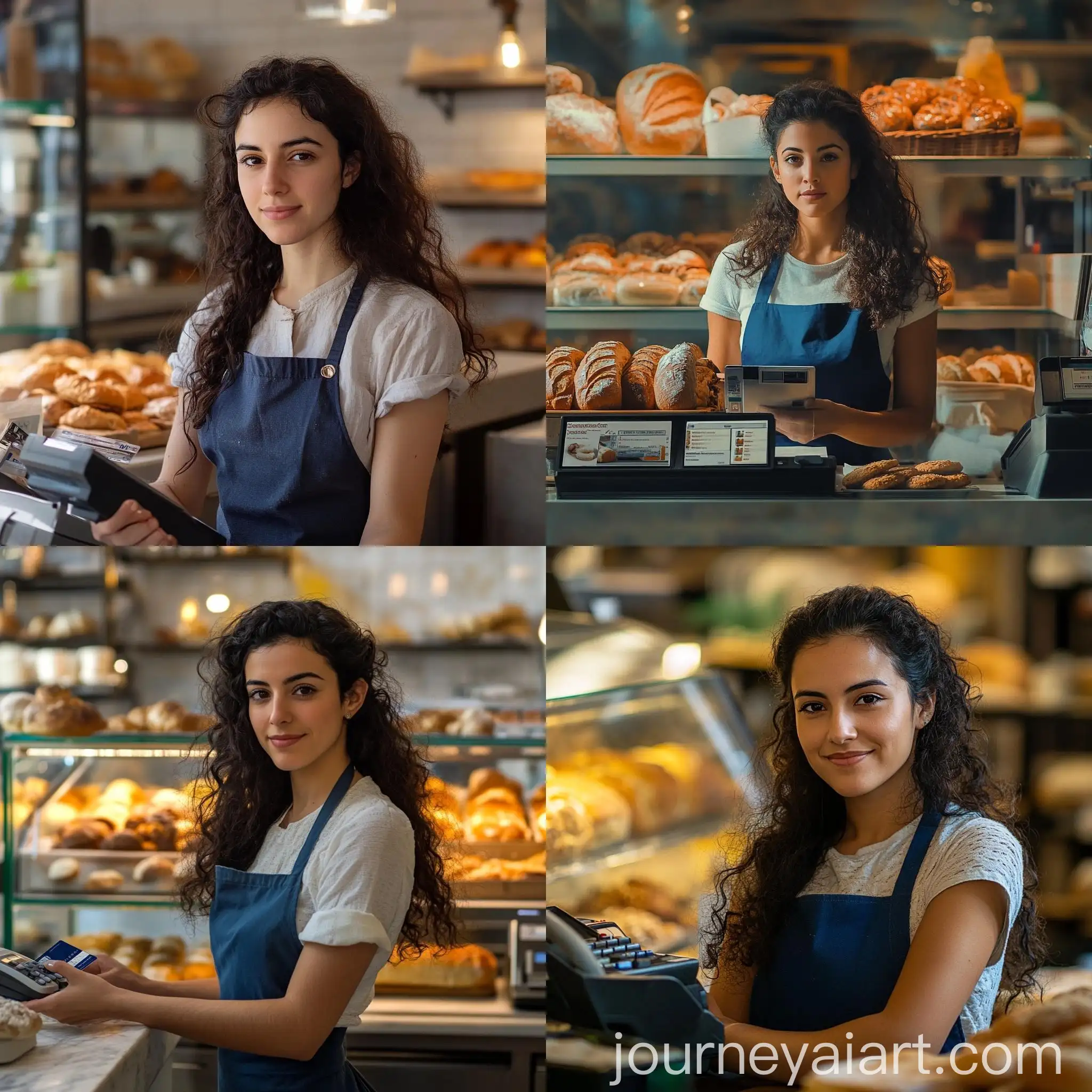 Bakery-Woman-Processing-Payment-at-Cash-Register-with-Bread-Display