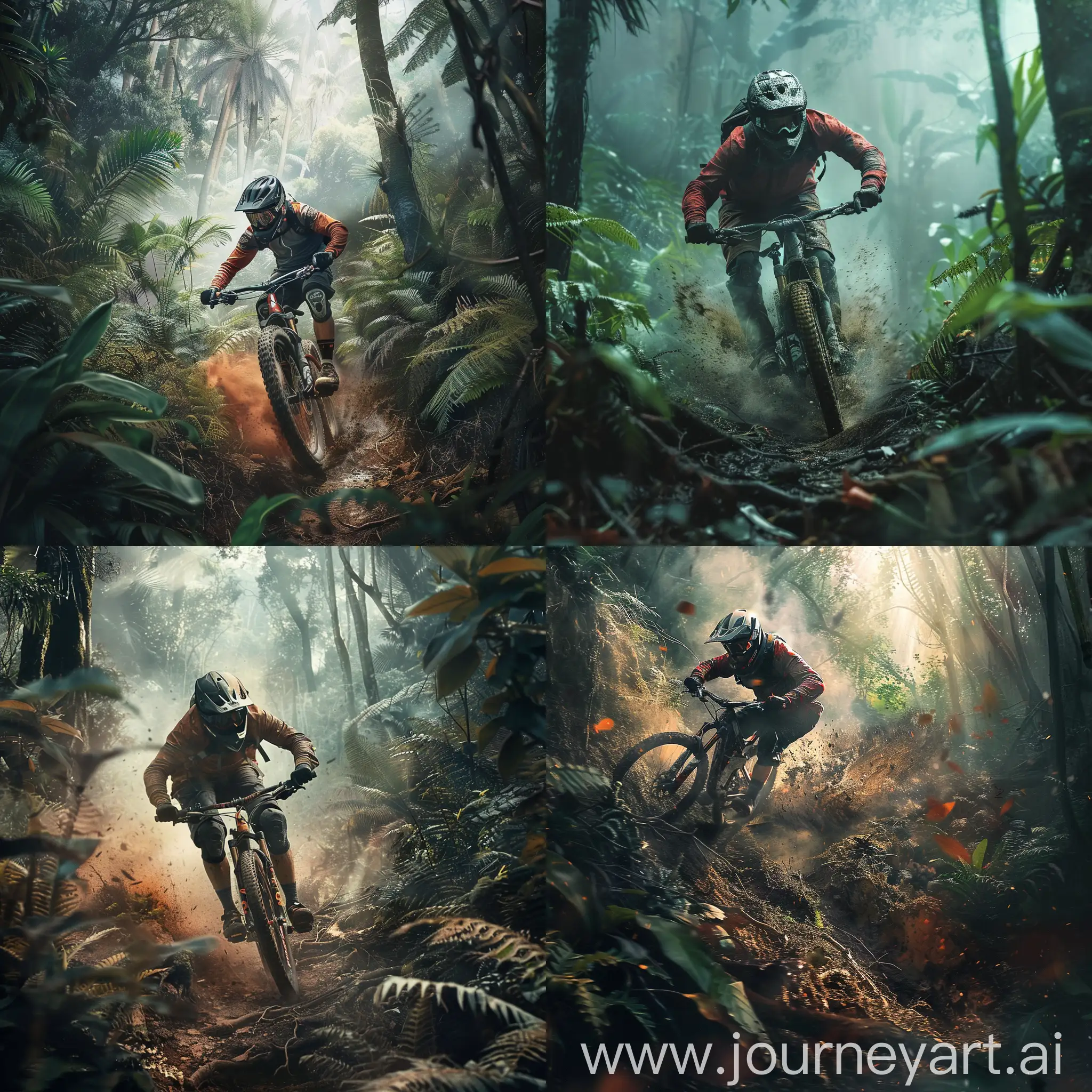 Intense-Mountain-Biking-Through-Misty-Forest-Trail
