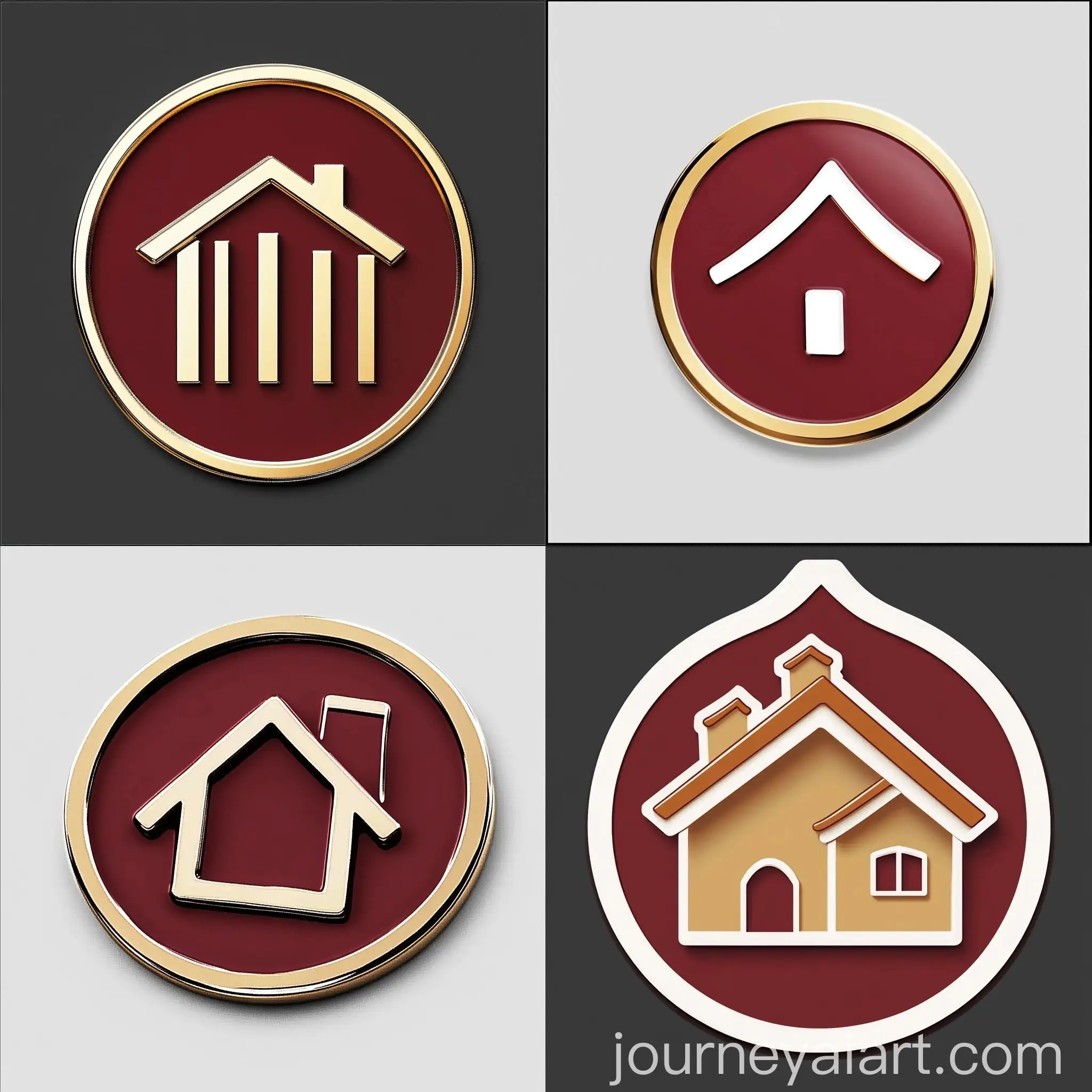 Real-Estate-Network-Vinotinto-Logo-Pin-Badge