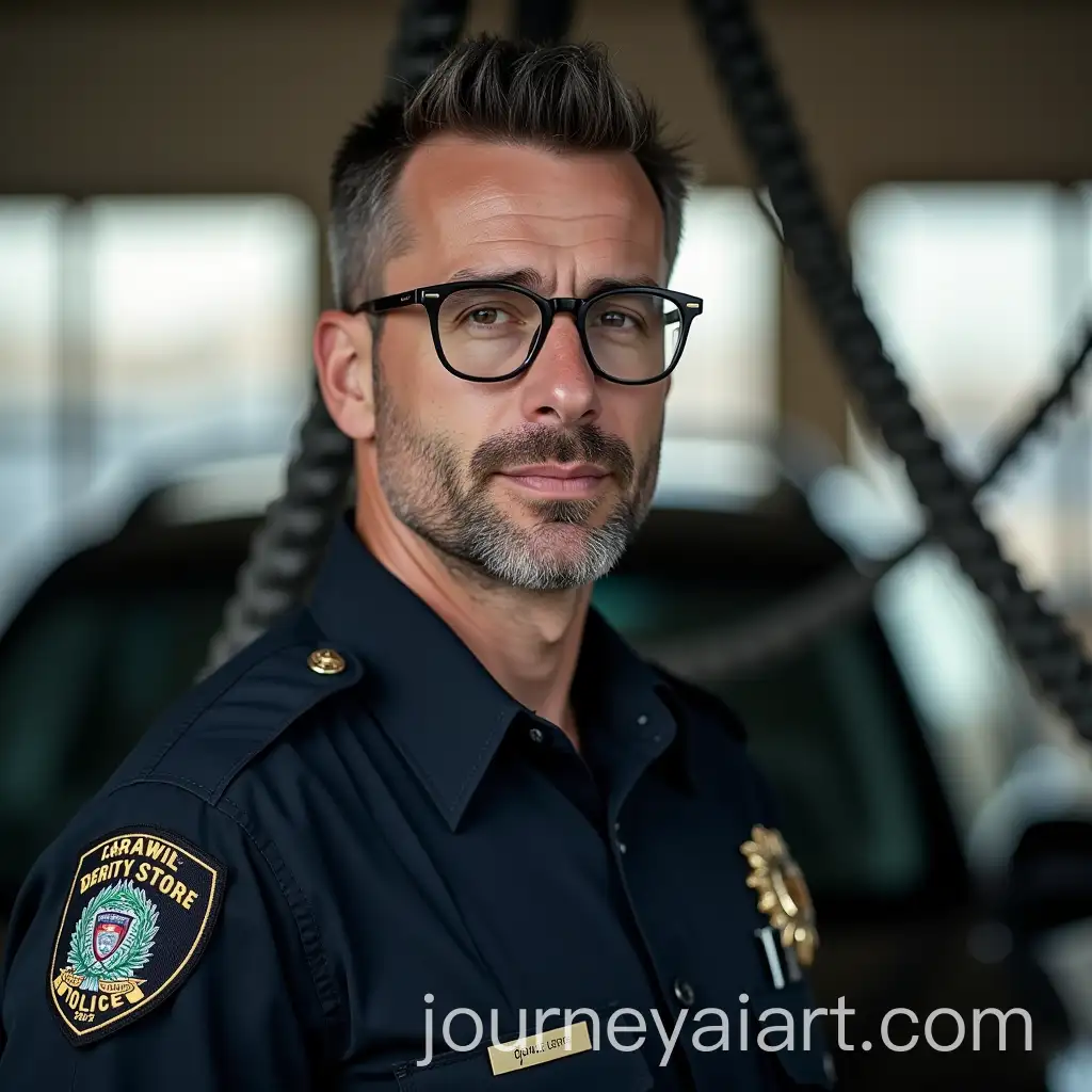 CaucAI-Art-Prompt-Expansionasian-Male-Police-Officer-in-Car-Wash-Area-with-Ropes-Around-Him