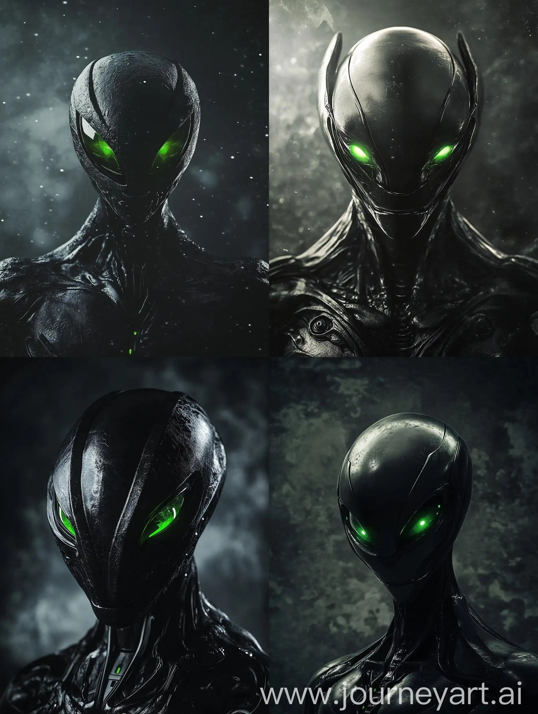 Mysterious-Alien-Portrait-with-Metallic-Texture-and-Cool-Tones