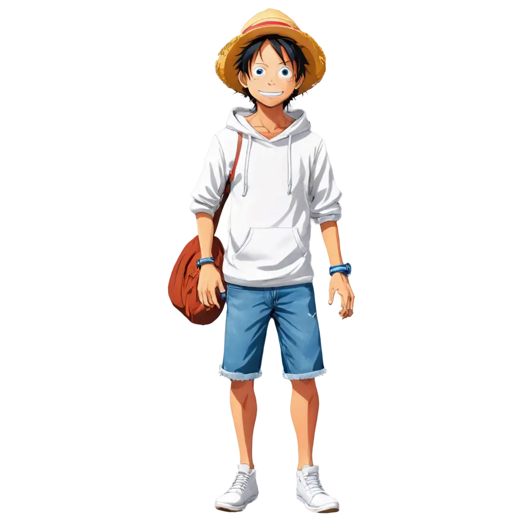 Luffy-Wearing-Plain-White-Hoodie-PNG-Image-HighQuality-and-Versatile