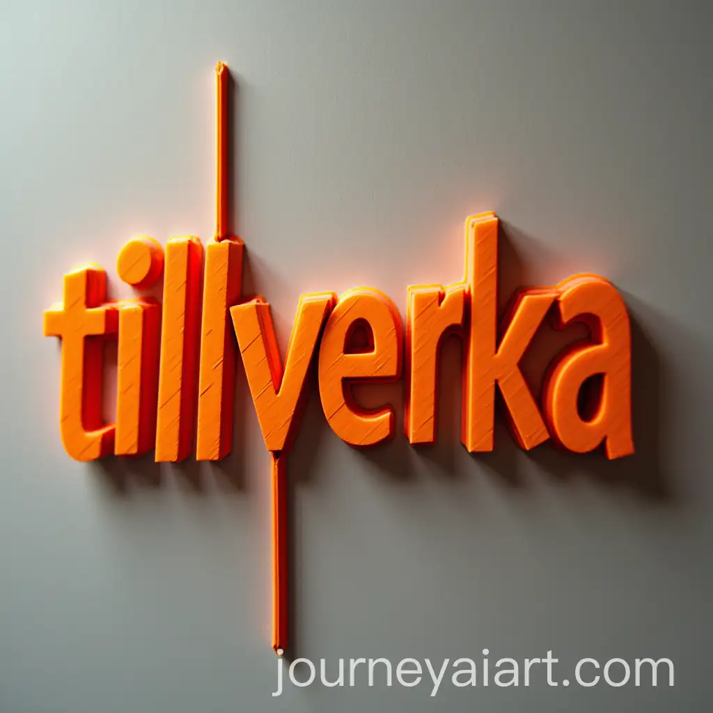 LaserCut-Orange-Text-Design-of-tillverkanu
