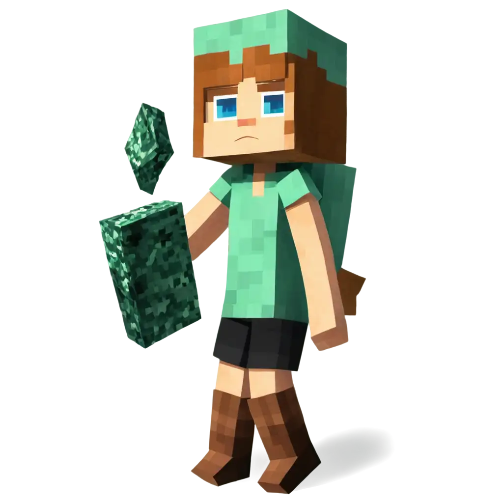 Create-a-HighQuality-PNG-Image-MinecraftThemed-Girl-Mining-Minerals