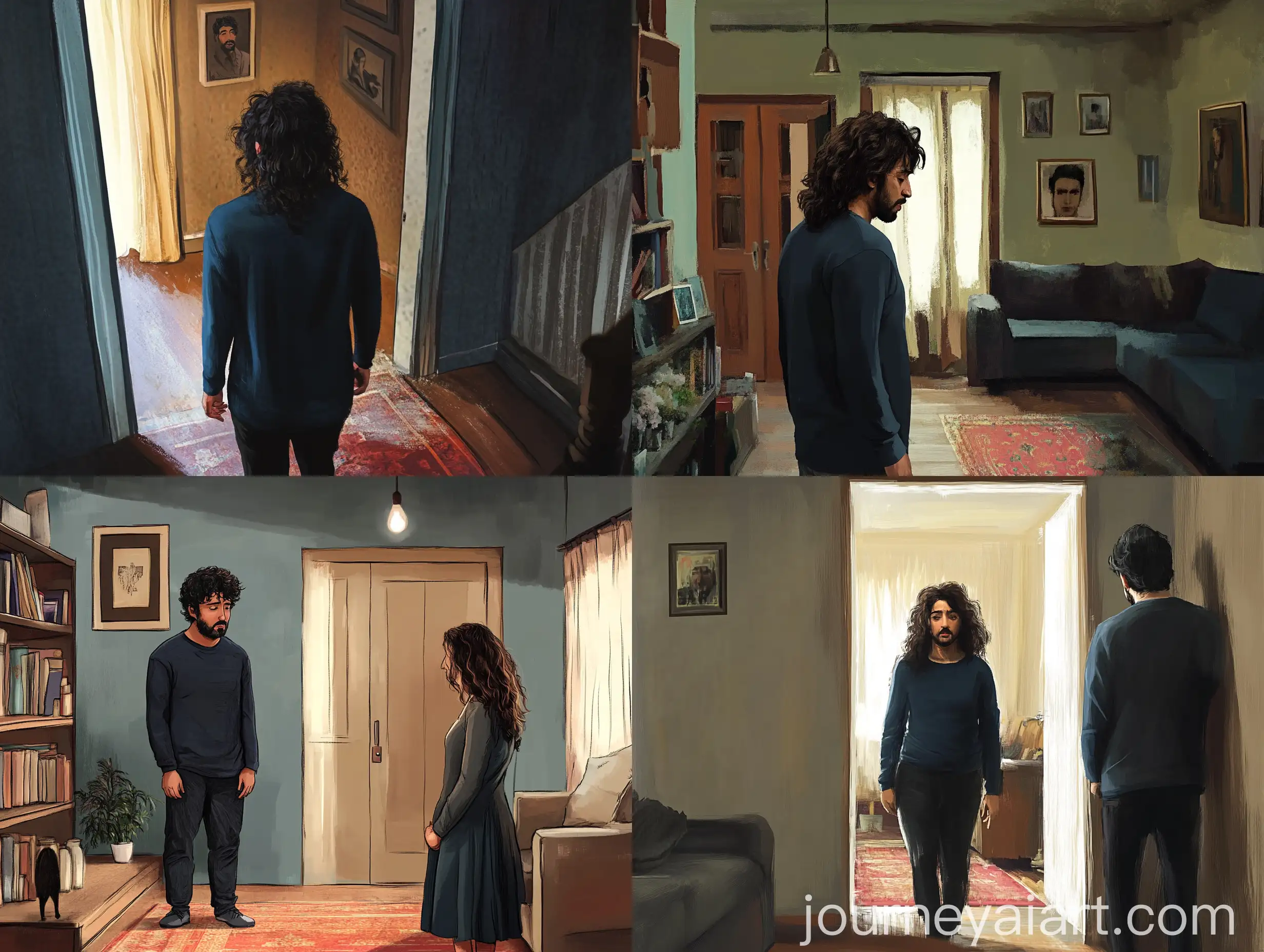 Father-and-Son-Enjoying-Quality-Time-Together-in-the-Living-Room