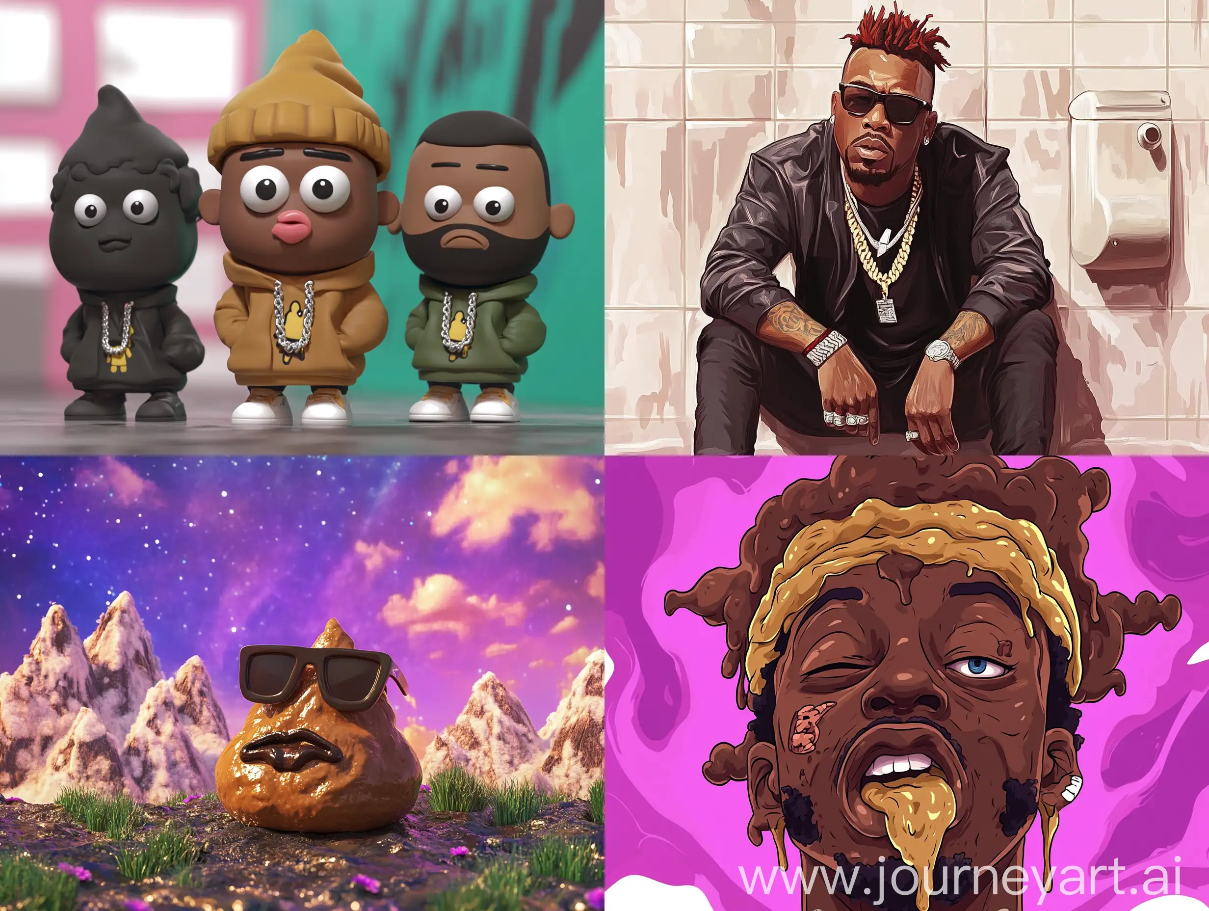 Colorful-Rap-Album-Cover-with-Poop-Emoji