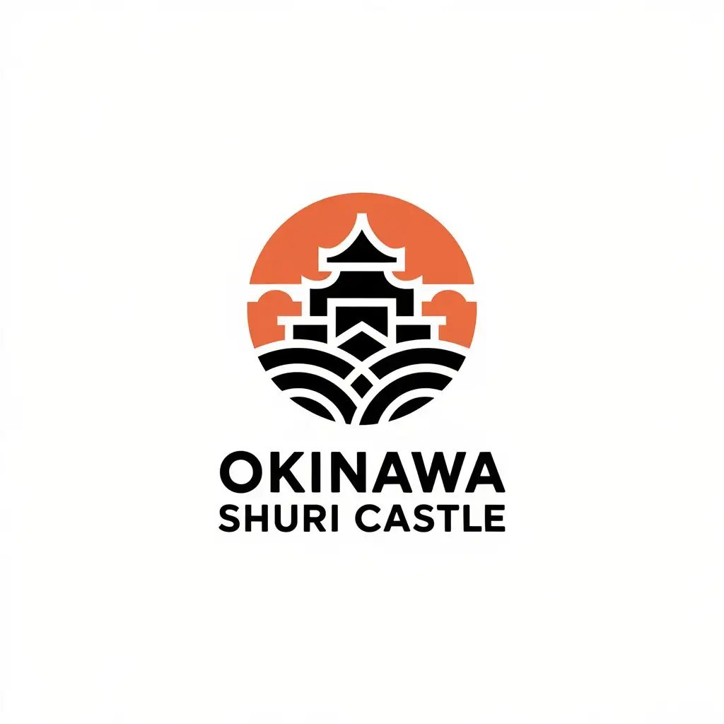 LOGO Design for Okinawa Shuri Castle Vector with Clear Background for Real Estate Industry