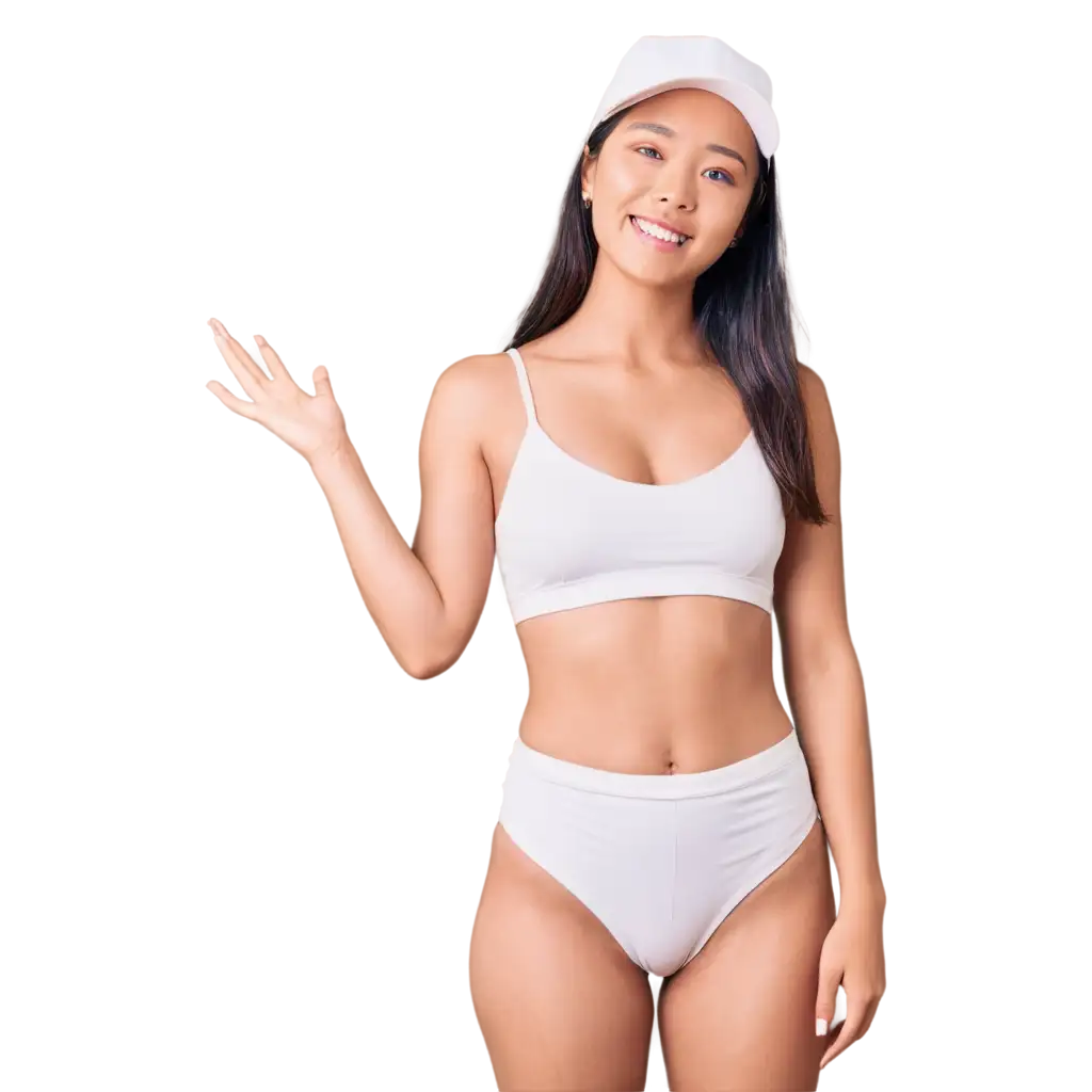Slim-Korean-Woman-PNG-Image-forPNG-Image-Creation-Guide-Weight-Loss-Ads-HighQuality-Transparent-Background