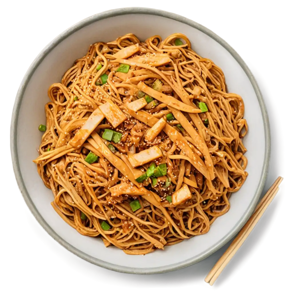 Paneer-Chow-Mein-Noodles-Top-View-PNG-Image-High-Quality-Food-Photography-for-Online-Use