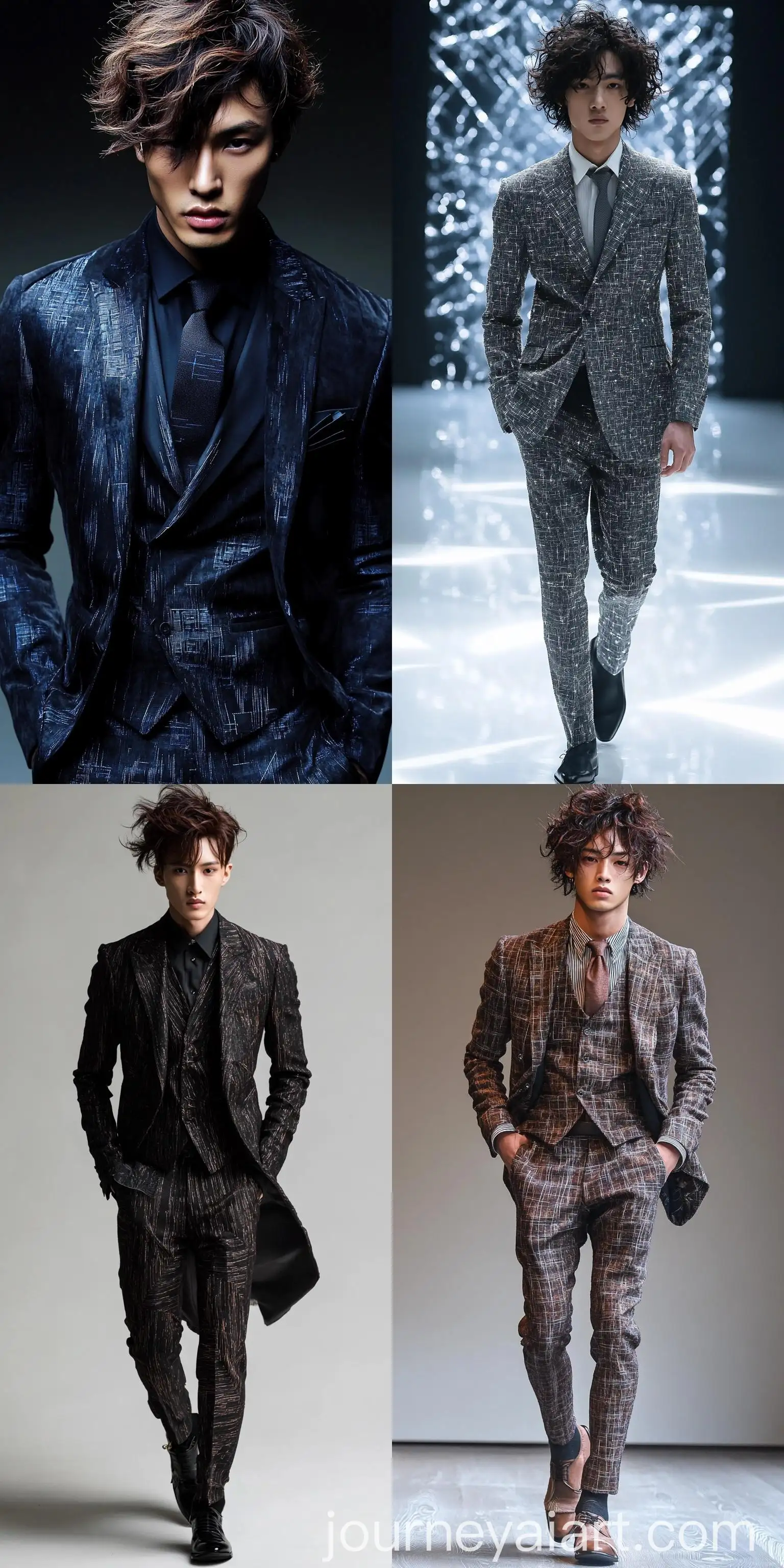 Renowned-23YearOld-Hong-Kong-Male-Fashion-Model-in-AvantGarde-Wool-Suit