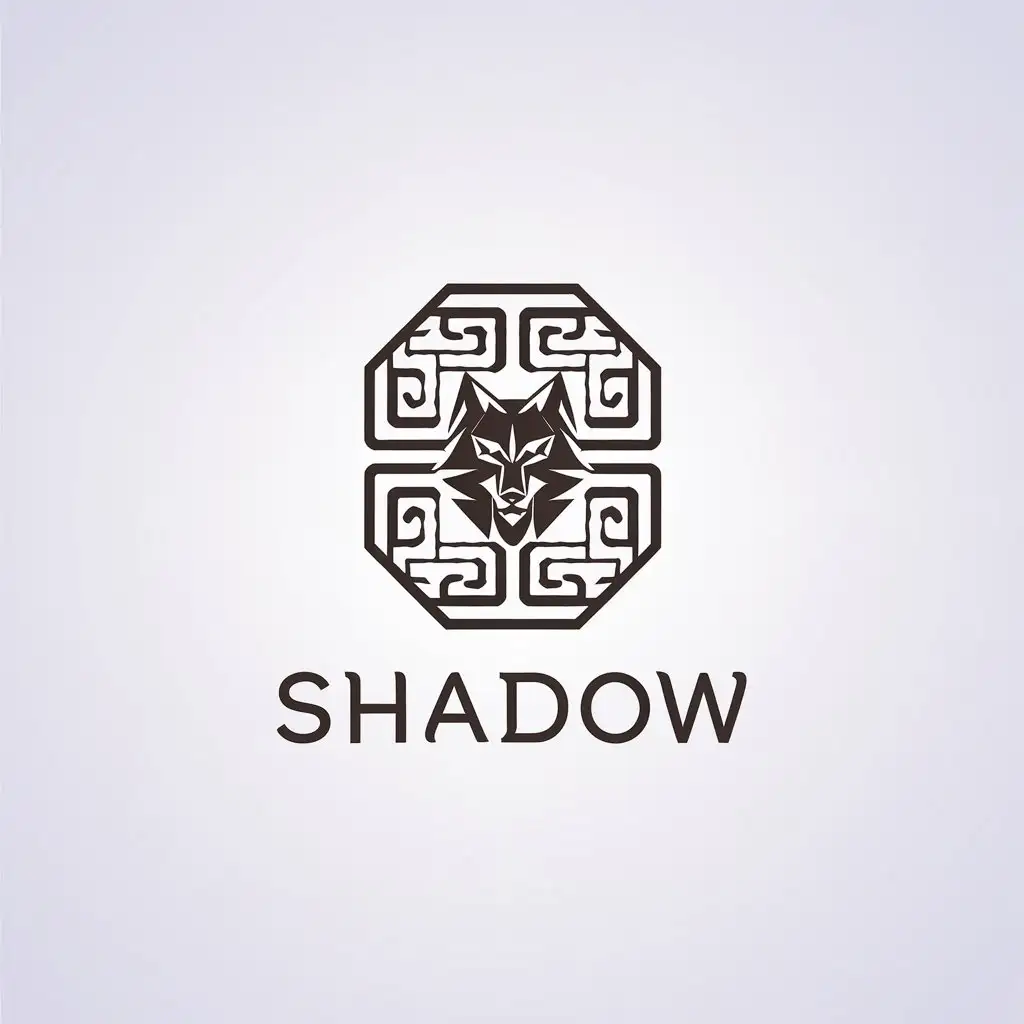 LOGO-Design-for-Shadow-Personal-Seal-with-Wolf-in-Chinese-Style