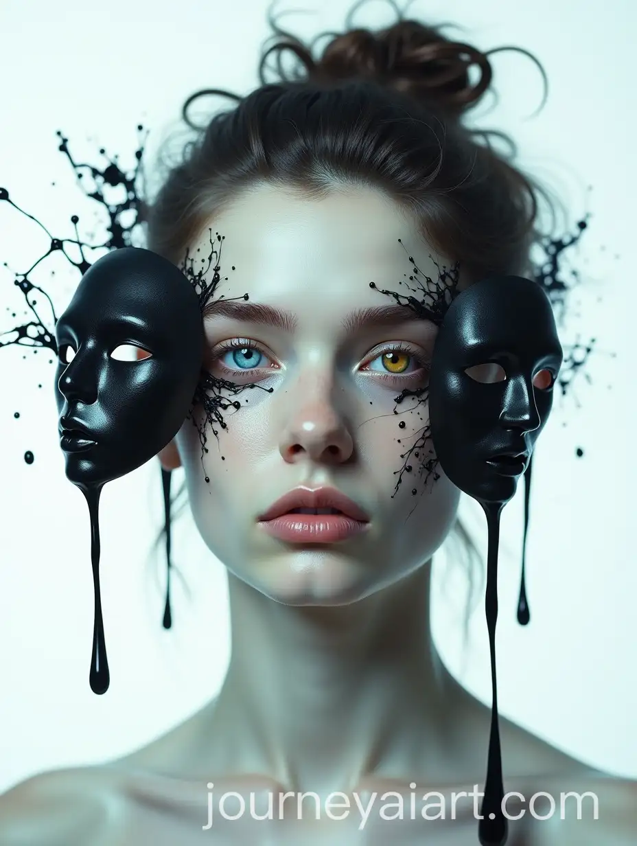 Surreal-Portrait-of-Young-Man-with-HAI-Art-Prompt-Expansioneterochromatic-Eyes-and-Melting-Masks