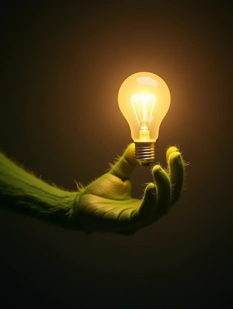 The-Grinchs-Hand-Holding-a-Warm-Light-Bulb-in-a-Mysterious-Glow