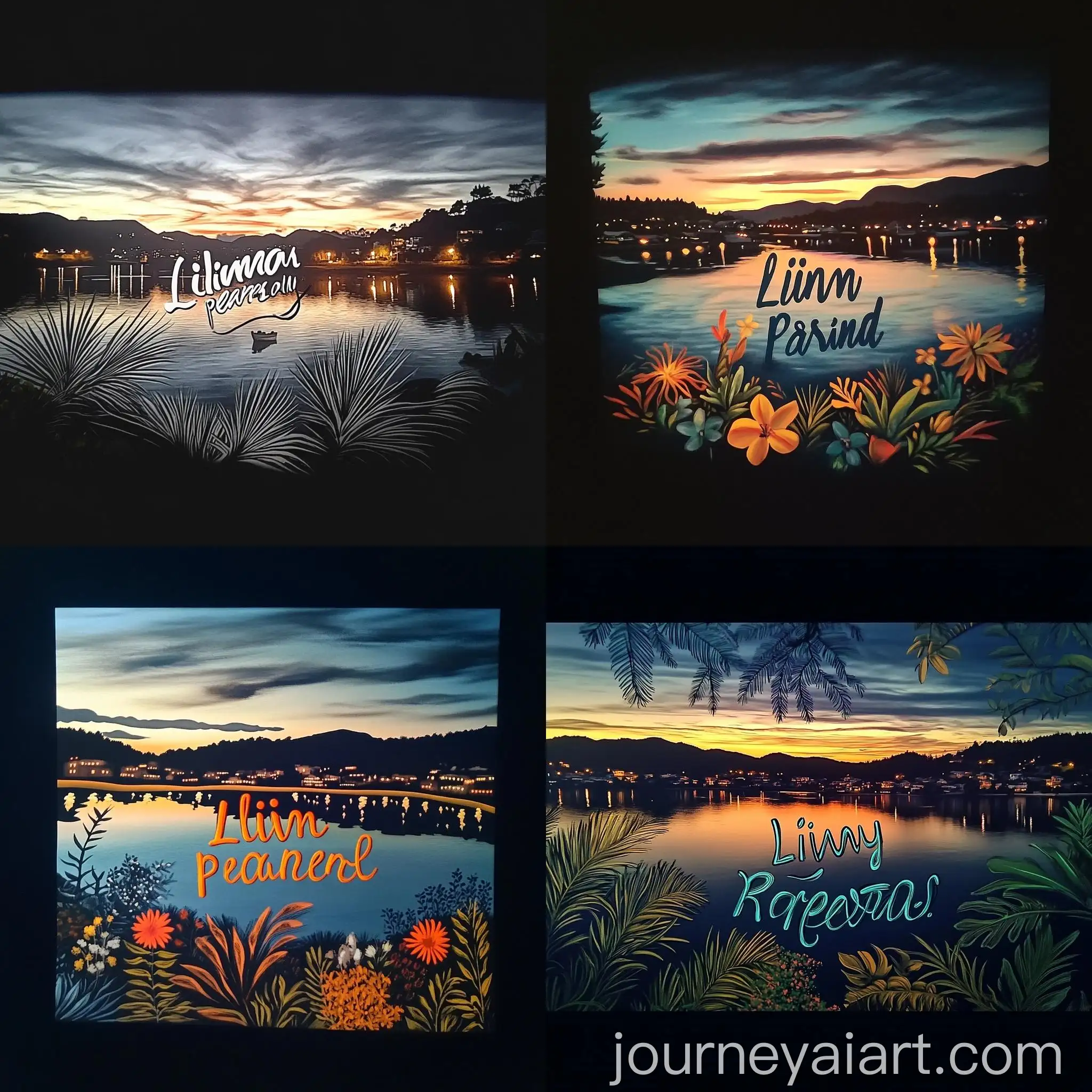 Handwritten-Living-in-Paradise-on-Black-Background