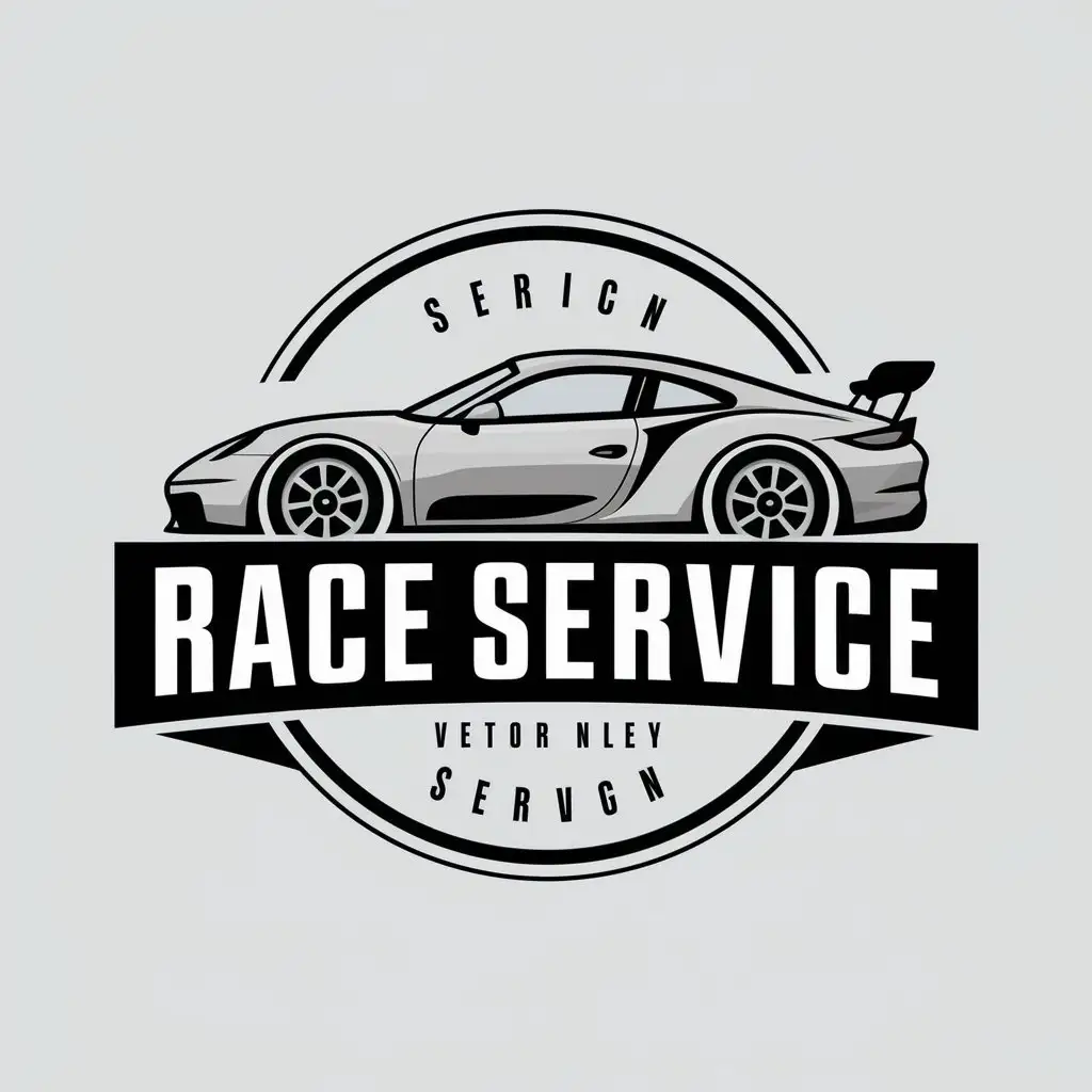 LOGO-Design-for-Race-Service-Vector-Automobile-Symbol-on-Clear-Background