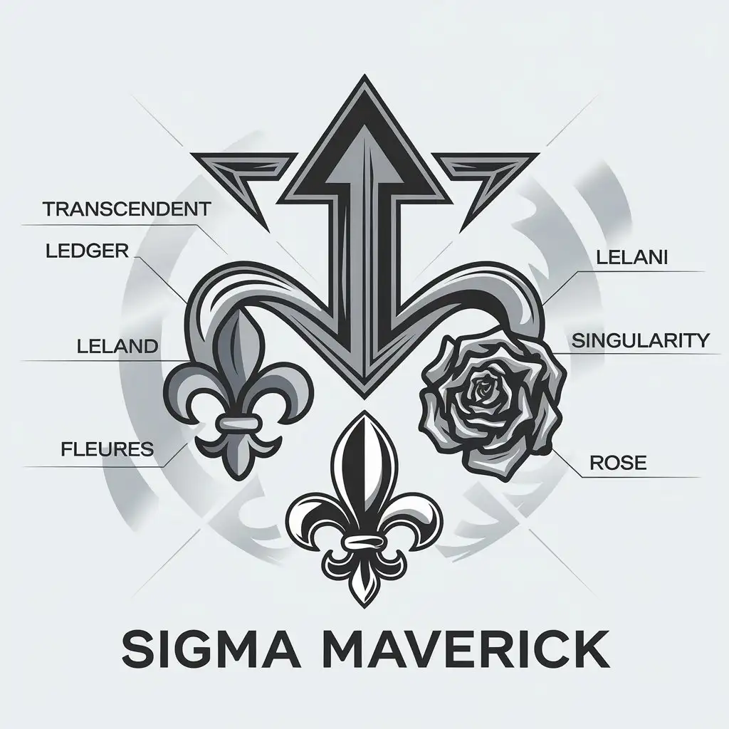 LOGO Design for Sigma Maverick Transcendent Ledger FleurdeLis Rose and Paragon Theme