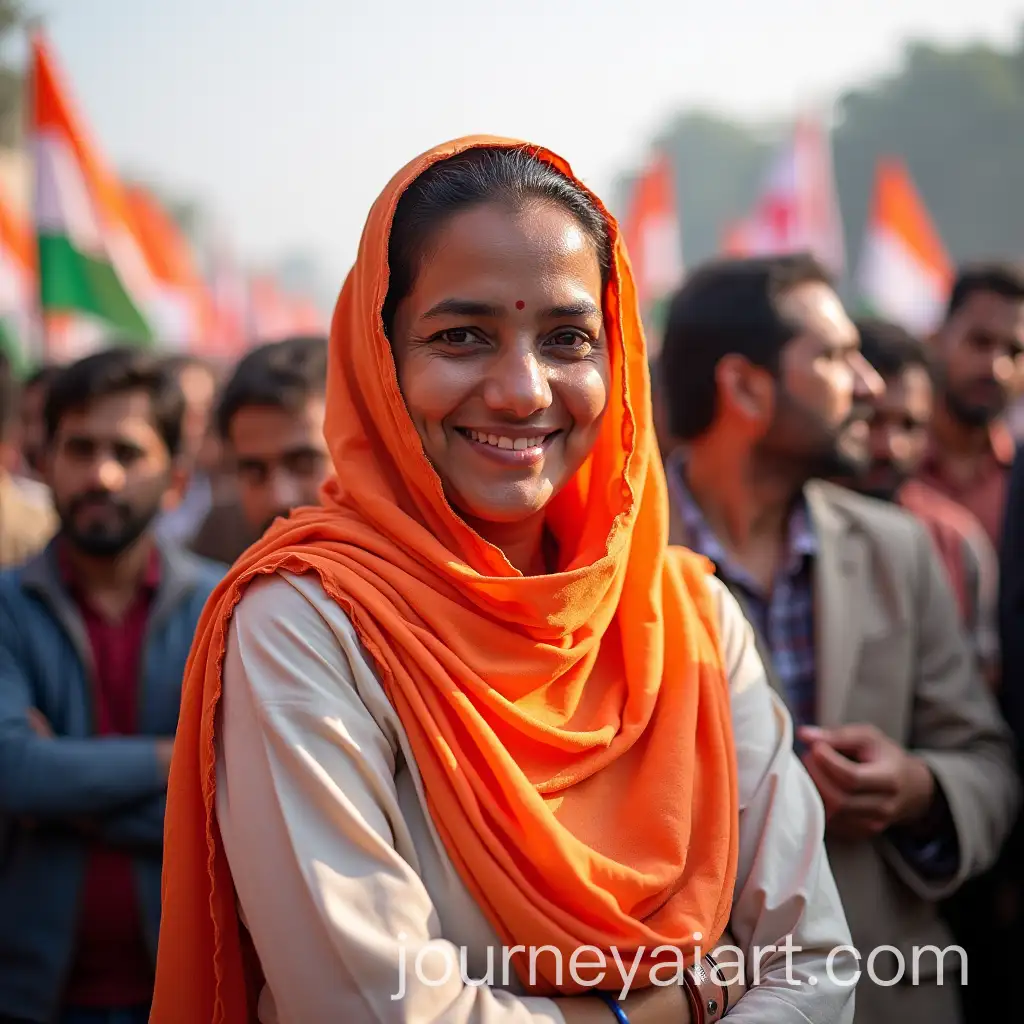 Kirana-Sansad-Iqra-Hasan-Protesting-for-Farmers-Rights